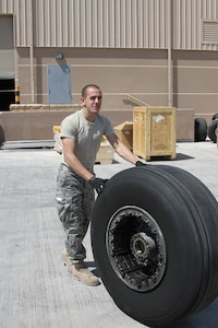 AL UDEID AIR BASE, Va. -- Senior Airman Ricardo Guerreiro is deployed from the 633d Logistics Readiness Squadron at Langley Air Force Base, Va. He will return in June 2010. (Courtesy photo)
