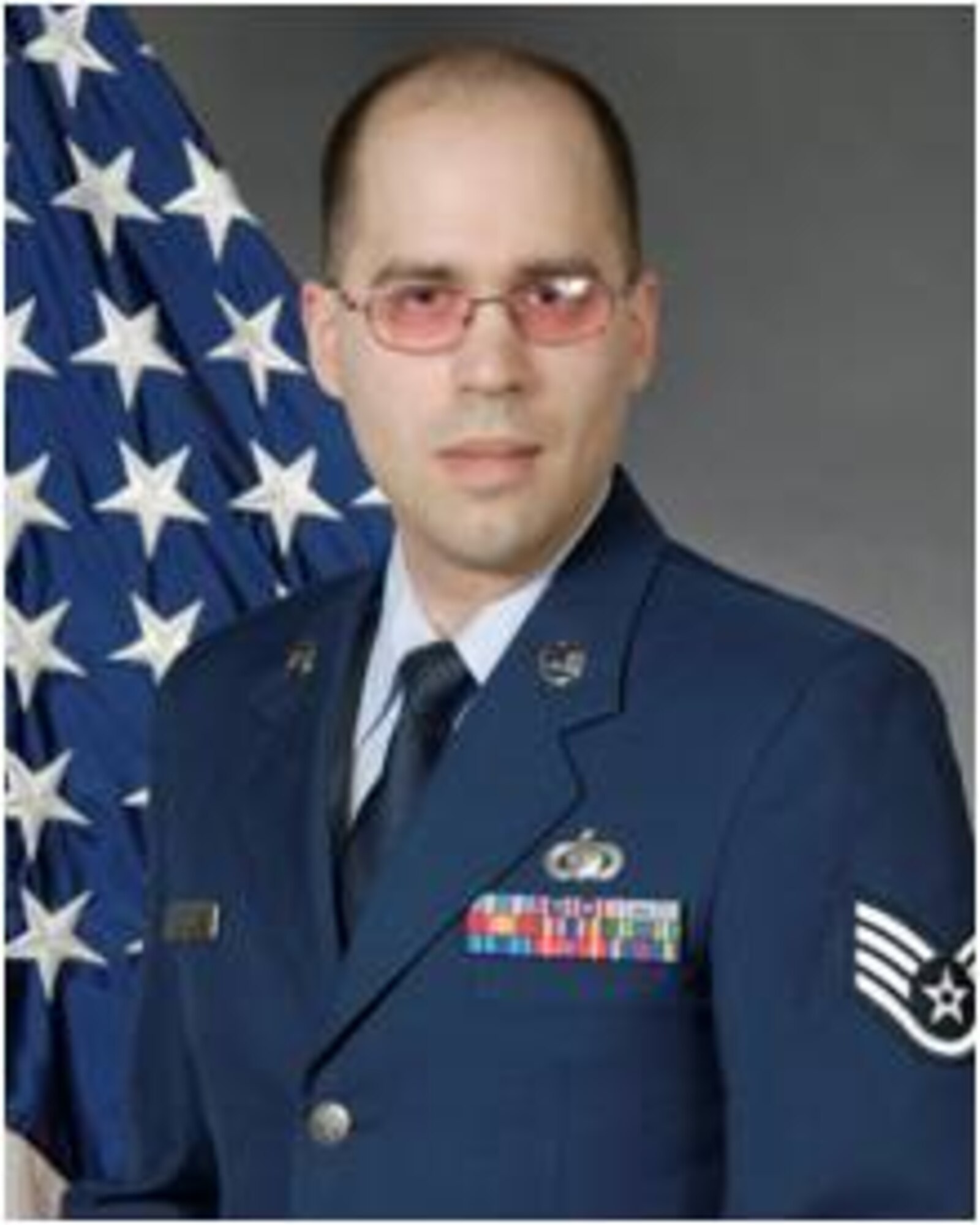 Staff Sgt. Jacob Borton, 7th Air Force intelligence exercise planner, was selected for and participated in the 39th annual USO Six Star Salute April 8-9. He was awarded $1,000 in educational scholarships from the USO. (U.S. Air Force photo)  
