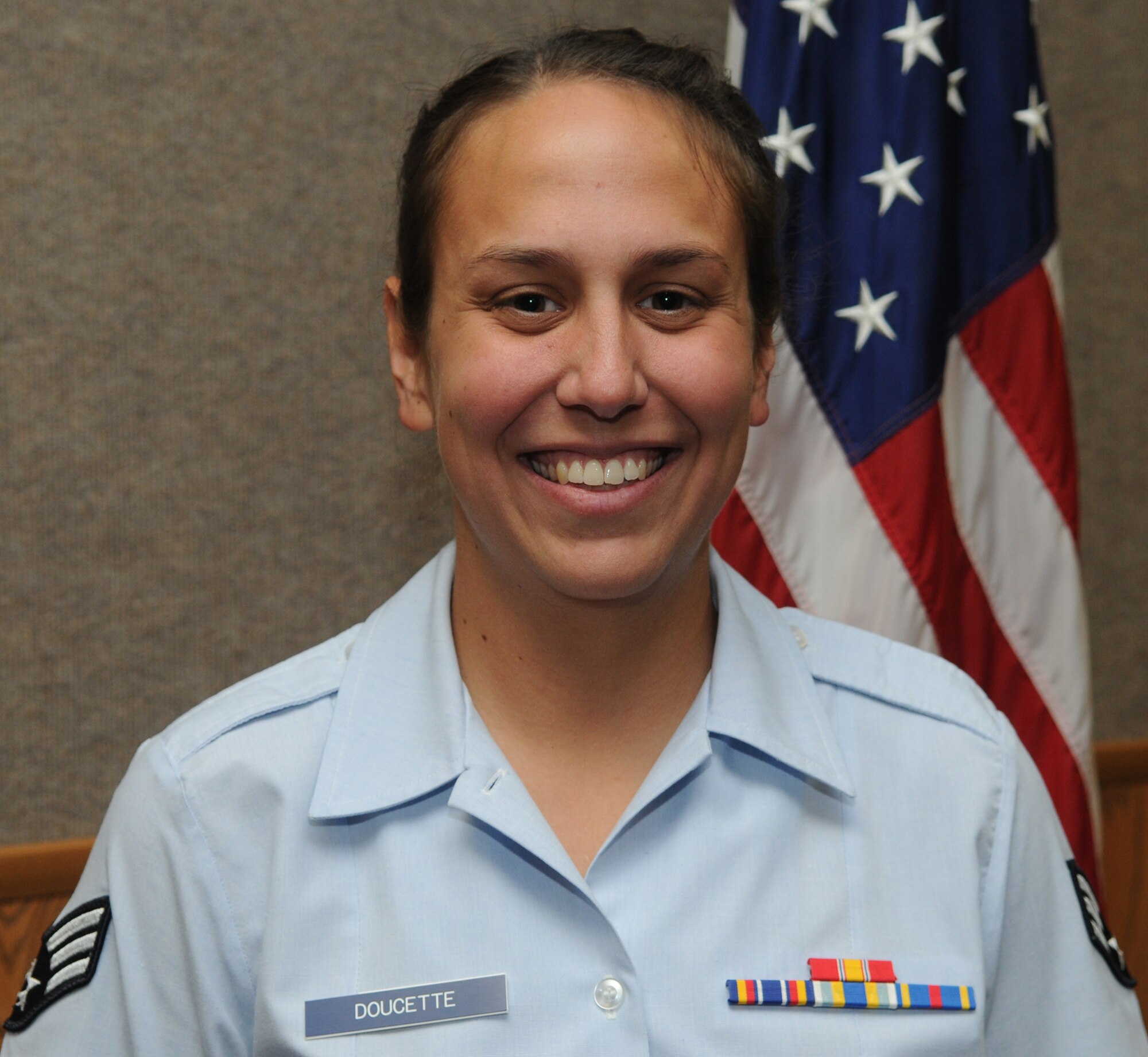 GOODFELLOW AIR FORCE BASE, Texas -- Senior Airman Allison Doucette, 316th Training Squadron student of the month, April 9, 2010. (U.S. Air Force photo/Airman 1st Class Clayton Lenhardt)
