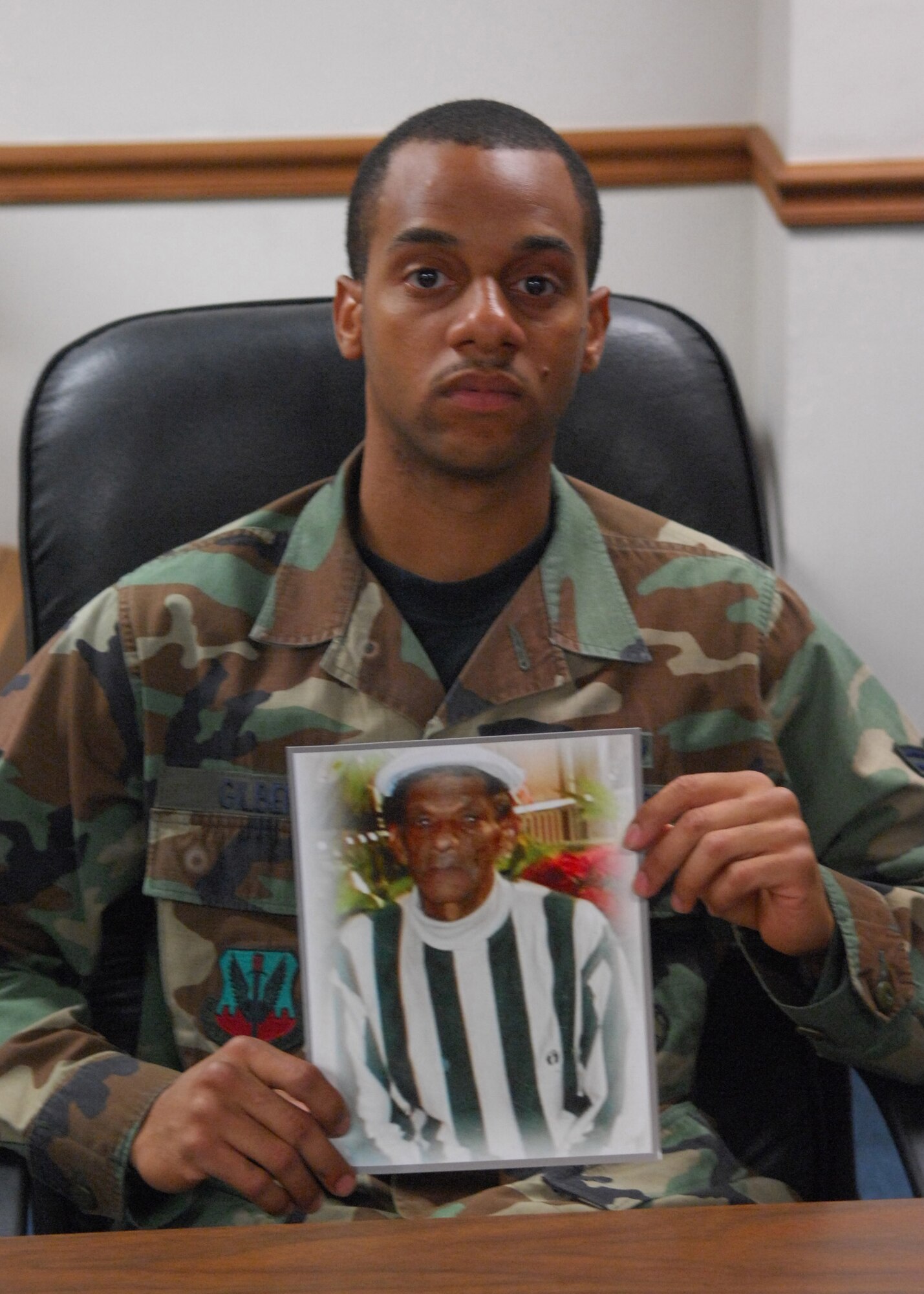 101204-F-6593P-001SHAW AIR FORCE BASE -- Airman 1st Class Joel Gilbert, 20th Component Maintenance Squadron aerospace propulsion apprentice originally from the U.S. Virgin Islands recieved help from the Air Force Assistance Fund in 2009 to attend his grandfather's funeral back home. The AFAF was established as an annual effort to raise money to support Airmen in time of need.  