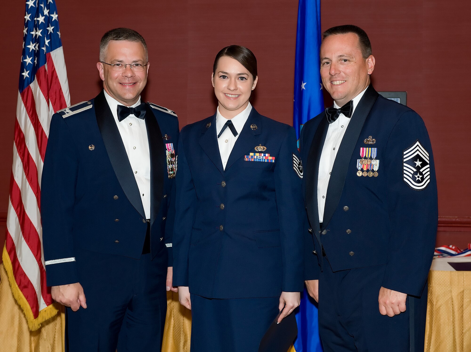 Staff Sgt. Brandy Kuemper, 512th Logistics Readiness Flight, is the 2009 22nd Air Force Air Reserve Component Materiel Management NCO of the Year. She was recognized for her accomplishments during the 512th AW Annual Awards Banquet April 10 at the Sheraton in Dover. (U.S. Air Force photo/Jason Minto) 