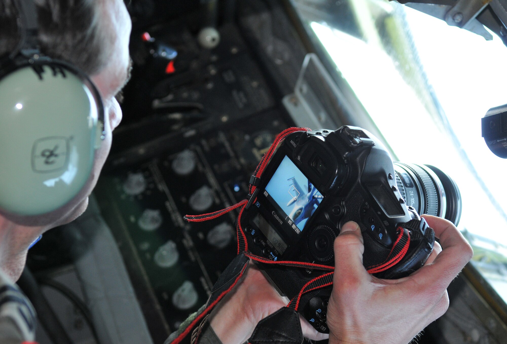 RAF MILDENHALL, England – Cpl. 1st Class Christian Schrik, a Royal Netherlands Air Force photographer, captures a 100th Air Refueling Wing KC-135 Stratotanker refueling one of his Air Force’s F-16 Fighting Falcon during Exercise FRISIAN FLAG April 14.  To compliment the 351st Air Refueling Squadron’s more than a dozen sorties in support of the exercise, the 100th ARW Public Affairs office is escorting 15 photojournalists from three separate countries to document the historic endeavor. Corporal Schrik is one such photojournalist and experienced firsthand how RAF Mildenhall tankers are the lifeline to extending air operations and enabling global reach in Europe. (U.S. Air Force photo/Tech. Sgt. Kevin Wallace)