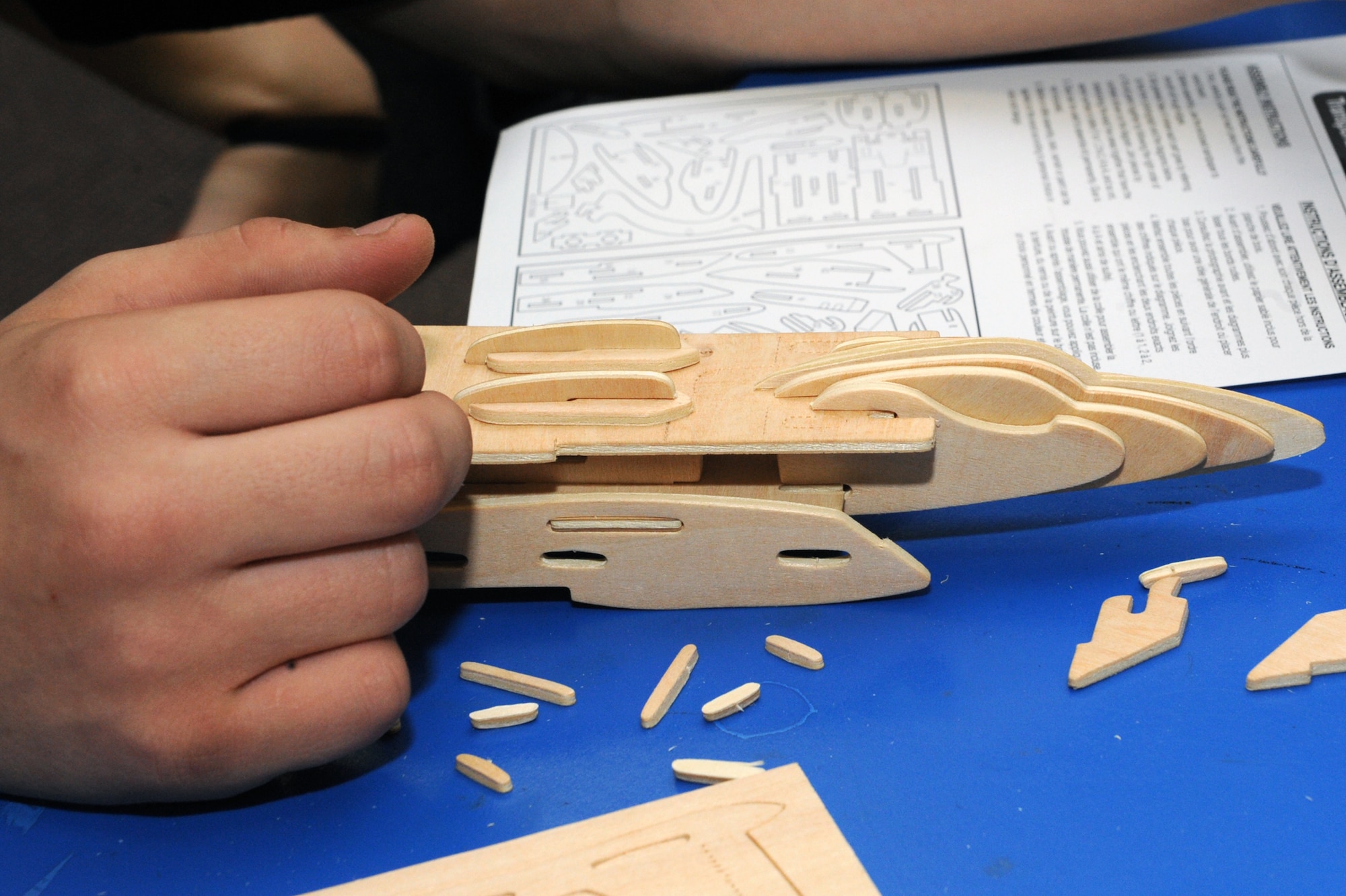 Brien Davis, 15, son of Tech. Sgt. Keith Davis, 19th Airlift Wing Command Post; puts together a puzzle at the Teen Center March 24. The Teen Center offers many social activities for teens to participate in and make new friends. (U.S. Air Force photo by Senior Airman Ethan Morgan)