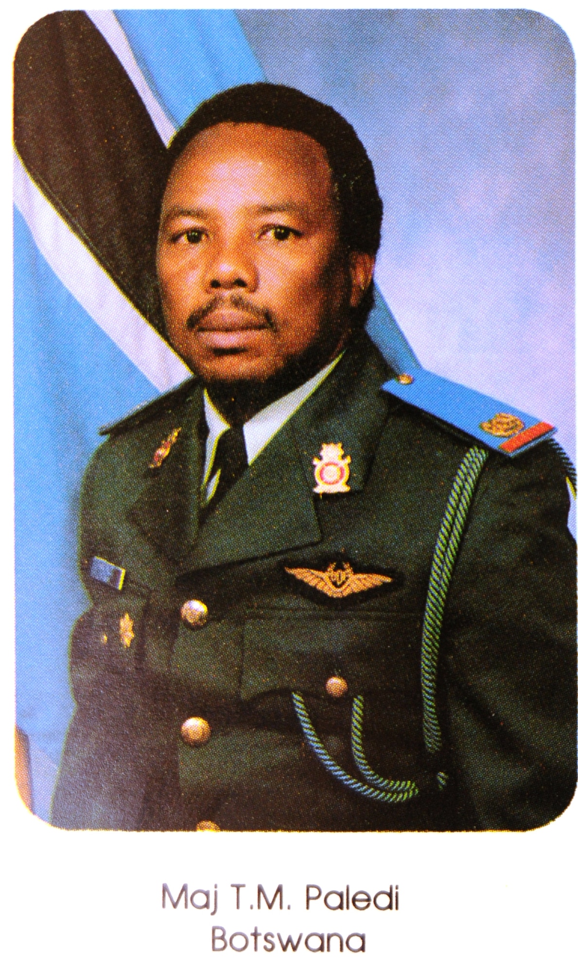 Maj. Gen. M. Paledi, Botswana Defence Force Air Arm commander, as a student at the U.S. Air Force Air Command and Staff College at Maxwell, AFB, Ala., in 1991. (courtesy photo)