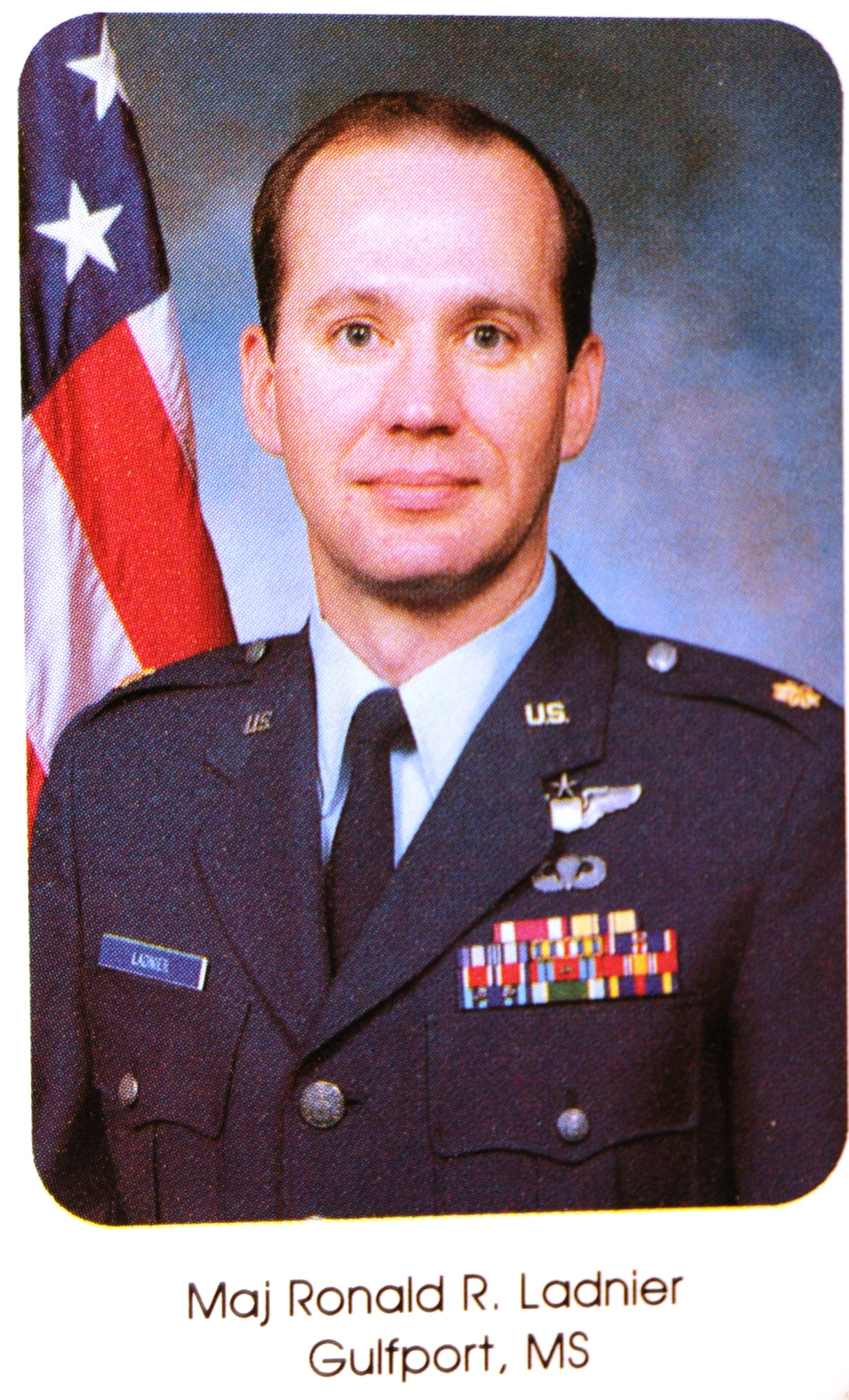 Maj. Gen. Ronald Ladnier, 17th Air Force (Air Forces Africa) commander, as a student at the U.S. Air Force Air Command and Staff College at Maxwell, AFB, Ala., in 1991. (courtesy photo)