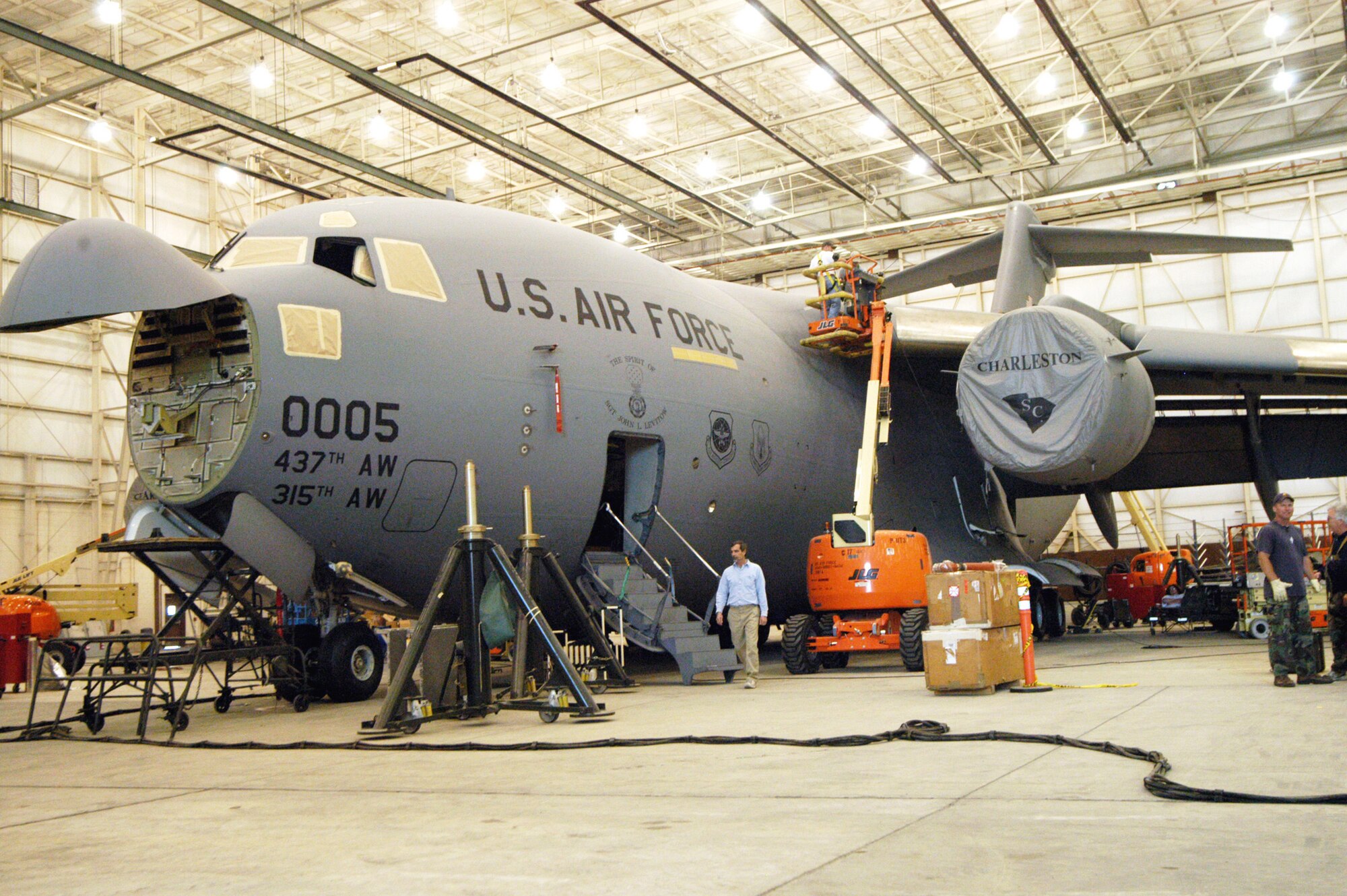 C-17 Production Transformation and Logistics Support Integration earned the 402nd MXW the MRO of the Year award. U. S. Air Force file photo by Sue Sapp