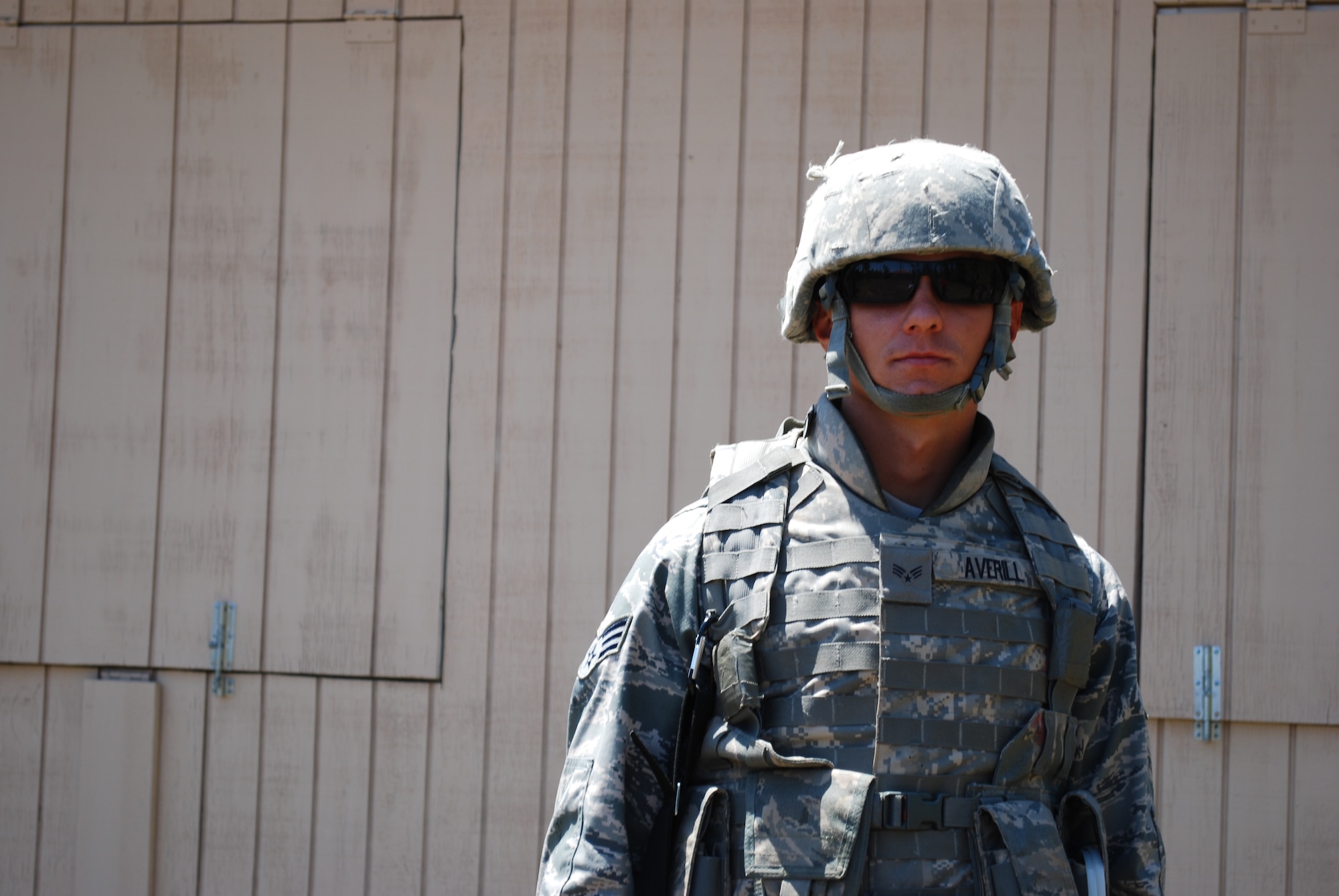 Senior Airman Christopher Averill, Fire Team competitor for the 2010 45th Space Wing Guardian Challenge team. (U.S. Air Force photo/Daniel Wade)