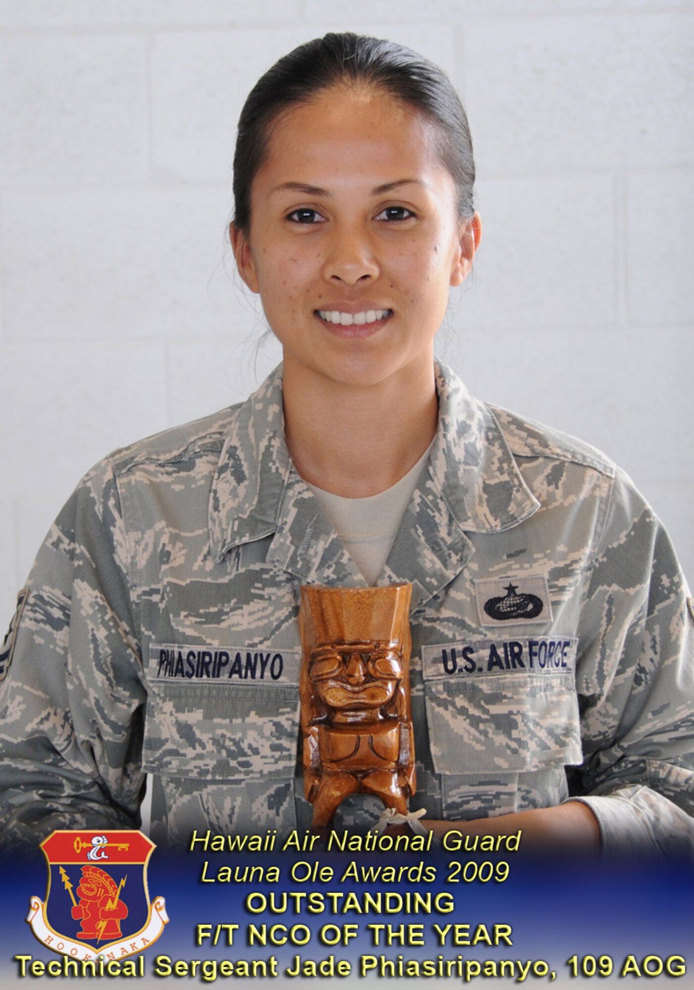 The Hawaii Air National Guard honored its top performers during an awards ceremony at Joint Base Pearl Harbor-Hickam, Mar. 7.  The winners will represent the state in the 2009 National Guard Bureau annual competition later this year.                                