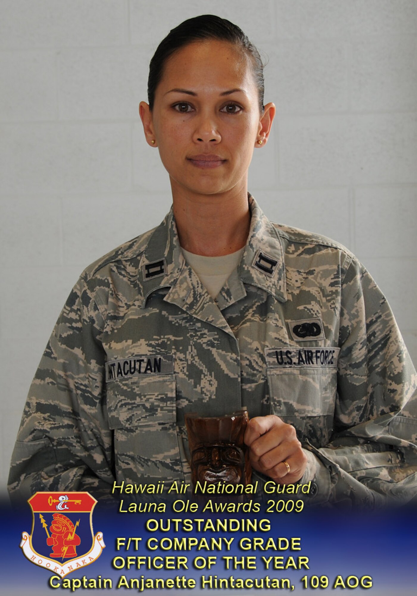 The Hawaii Air National Guard honored its top performers during an awards ceremony at Joint Base Pearl Harbor-Hickam, Mar. 7.  The winners will represent the state in the 2009 National Guard Bureau annual competition later this year.                                                  