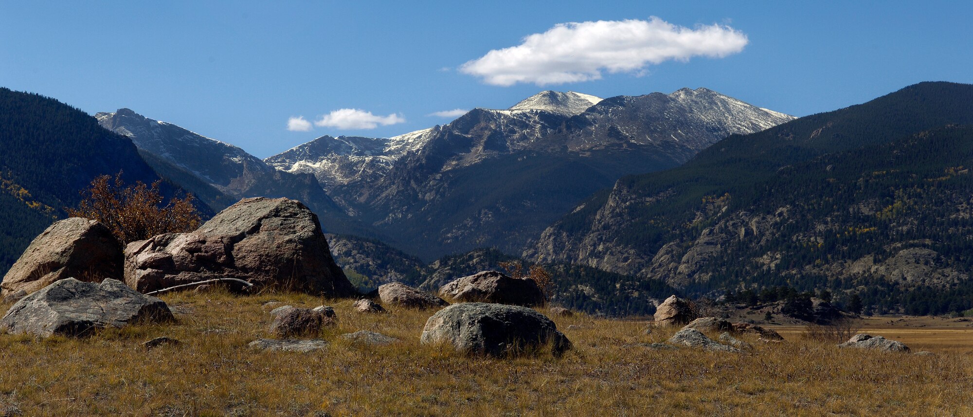 COLORADO SPRINGS, Colo. -- The Rocky Mountains, as seen from Colorado Springs. Servicemembers and civilians are urged to increase their awareness of environmental issues for Earth Day, April 22. (U.S. Air Force photo by Staff Sgt. Steve Czyz)