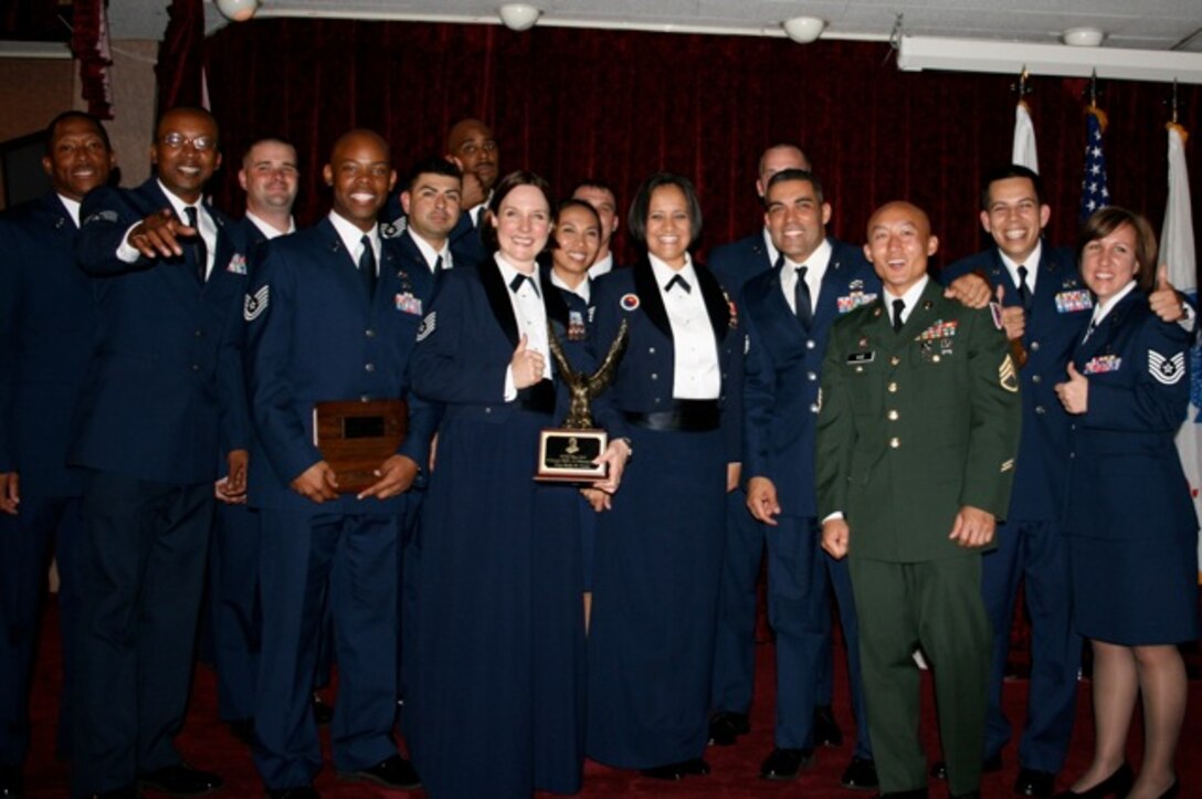 TSgt Paula Goetz with her classmates from the graduating class 10-2 at Erwin NCO Academy, Kadena AB, Okinawa.