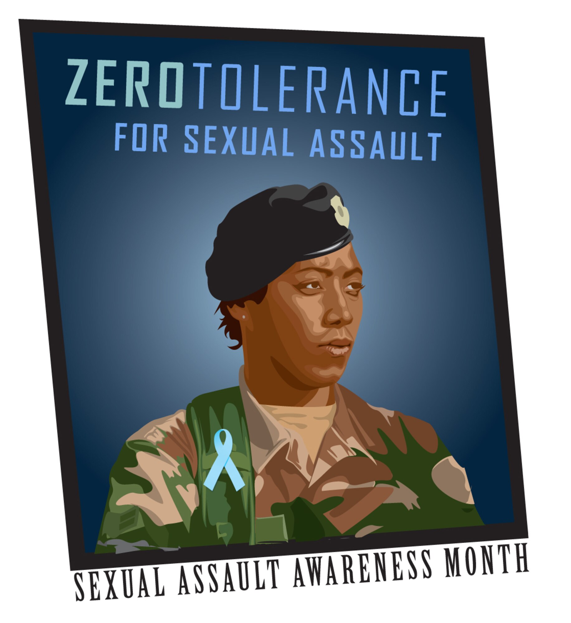 OFFUTT AIR FORCE BASE, Neb. -- April is National Sexual Assault Awareness Month and the representatives of the Offutt Sexual Assault Prevention and Response Office ask everyone to do all they can to prevent sexual assault. U.S. Air Force Graphic by Jeff Gates