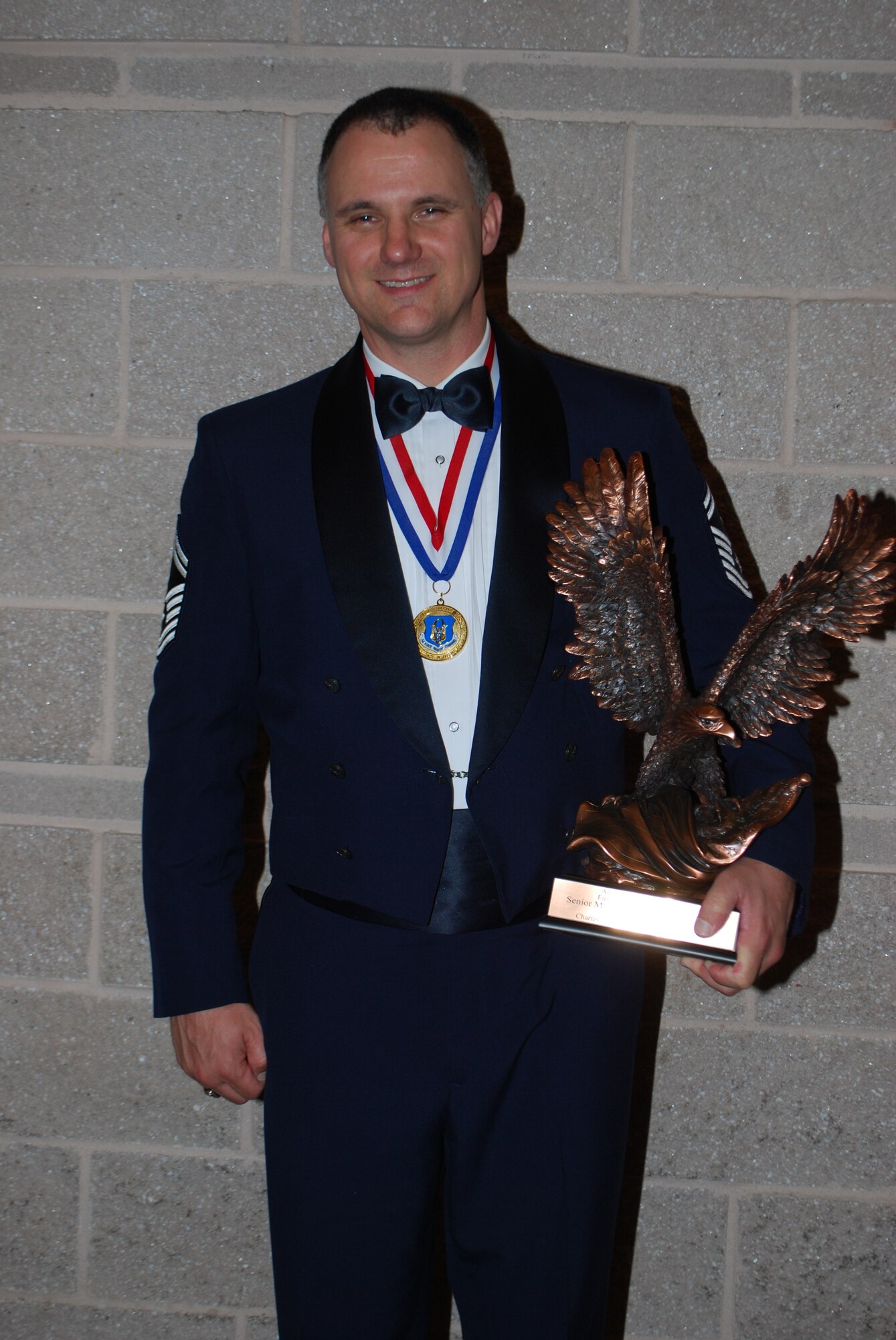 Senior Master Sgt. Mark Barber, 81st Aerial Port Squadron First Sergeant, was selected as Air Force Reserve Command's 2009 Outstanding First Sergeant of the Year. Sergeant Barber is stationed at Charleston Air Force Base, S.C.
