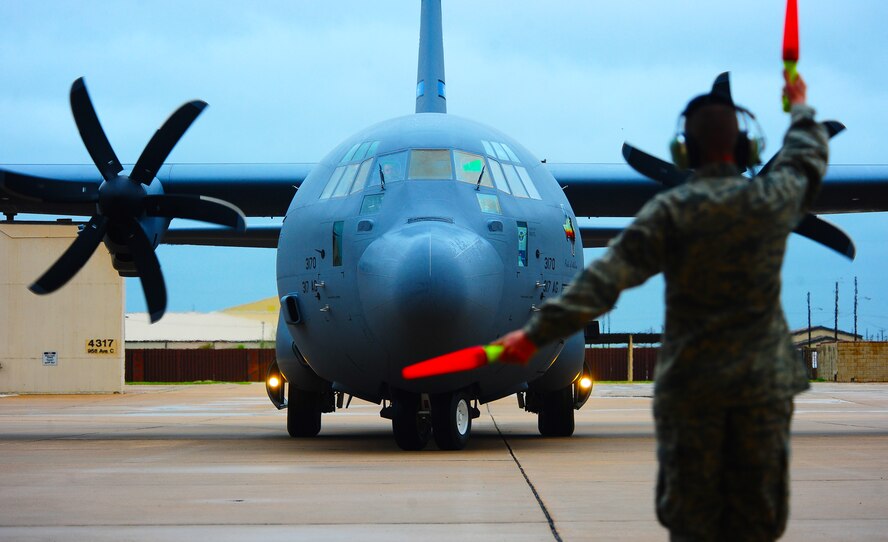 DYESS AIR FORCE BASE, Texas—Air Force Chief of Staff Gen. Norton Schwartz taxis a C-130J April 16.  The aircraft is the first new aircraft to be stationed at Dyess in 25 years, and brings many improvements over the C-130H models currently assigned to the 317th Airlift Group including avionics, an enhanced cargo handling system and more. The C-130J is the first of 28 to be delivered by 2013. (U.S. Air Force photo/ Senior Airman Stephen Reyes)
