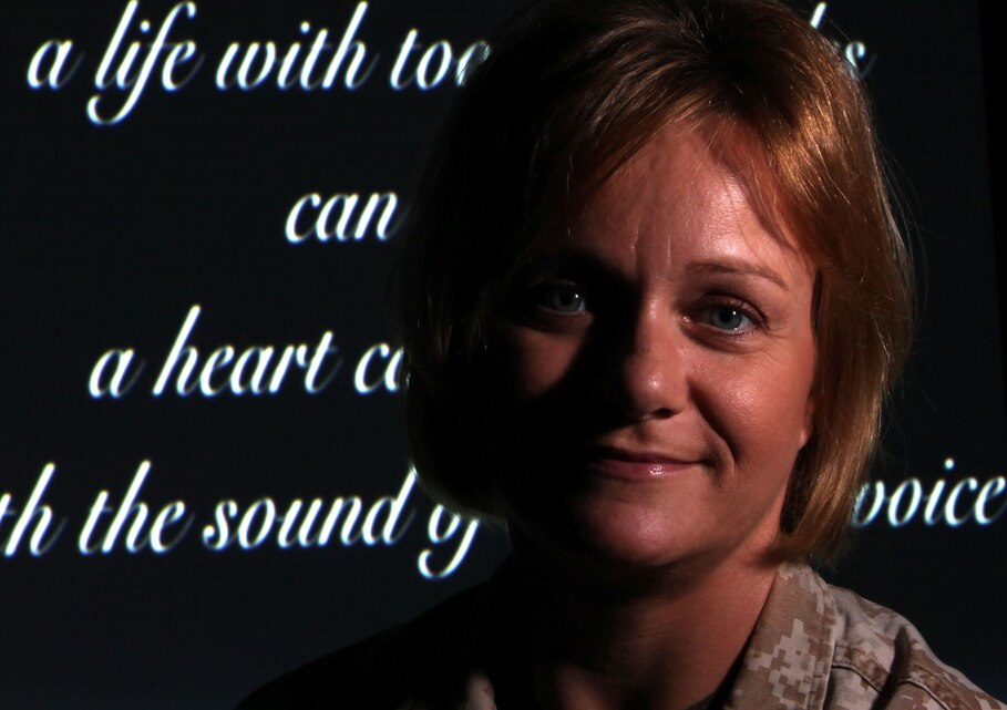 Gunnery Sgt. Laura Stanislaw, the family readiness officer for Marine Aircraft Group 40, has been writing poetry for five years. Stanislaw’s first book of poetry  titled, “One Heart, True Words,” will be published by the end of May.