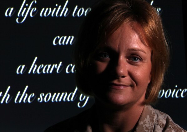 Gunnery Sgt. Laura Stanislaw, the family readiness officer for Marine Aircraft Group 40, has been writing poetry for five years. Stanislaw’s first book of poetry  titled, “One Heart, True Words,” will be published by the end of May.