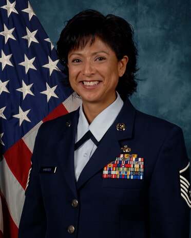 Master Sgt. Maria Gunther, 1st Combat Camera Squadron first sergeant
