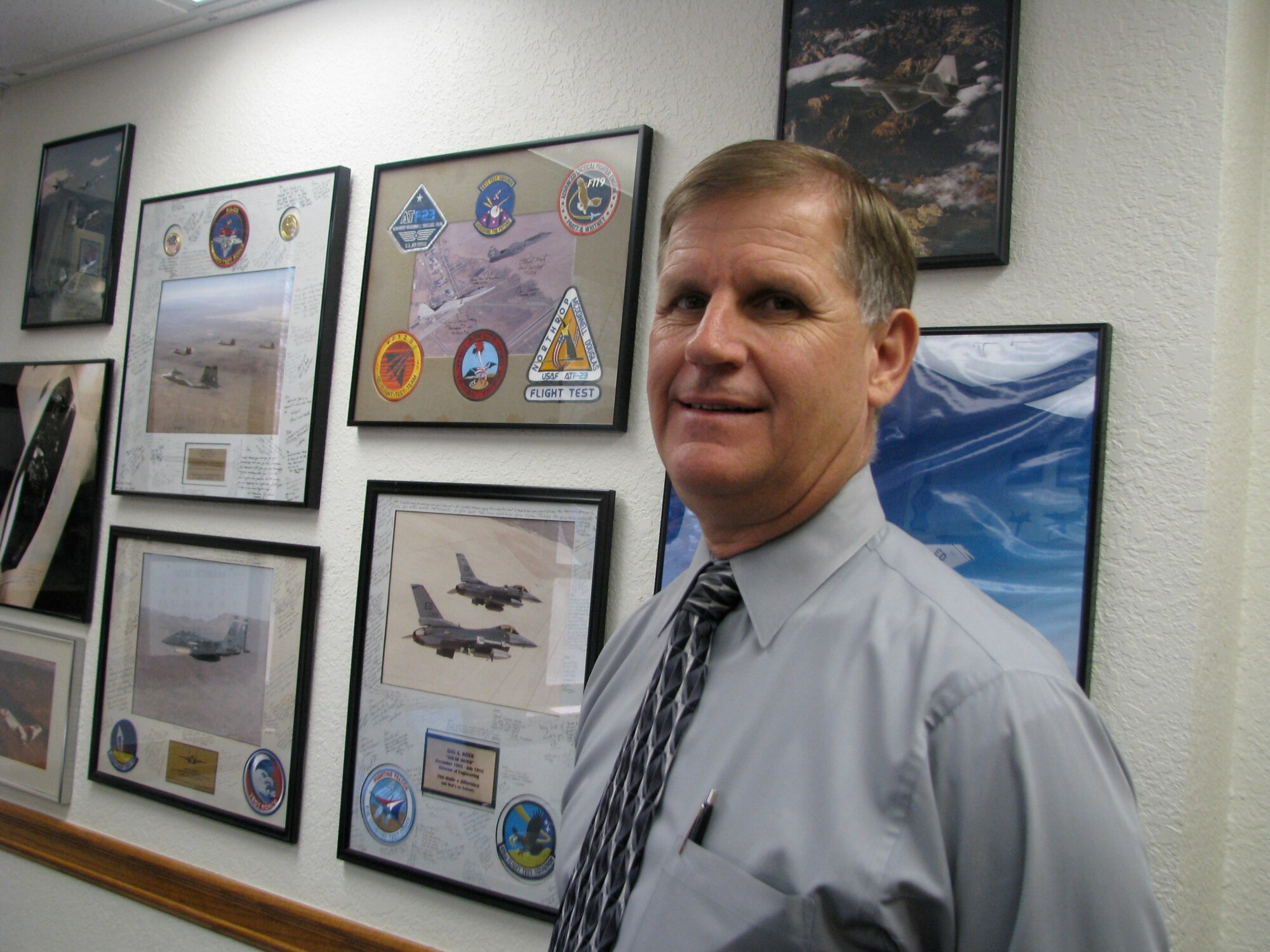 Dan A. Roth, Senior Level executive, Technical Advisor, Air Force Flight Test Center.  Air Force photograph by Diane Betzler
