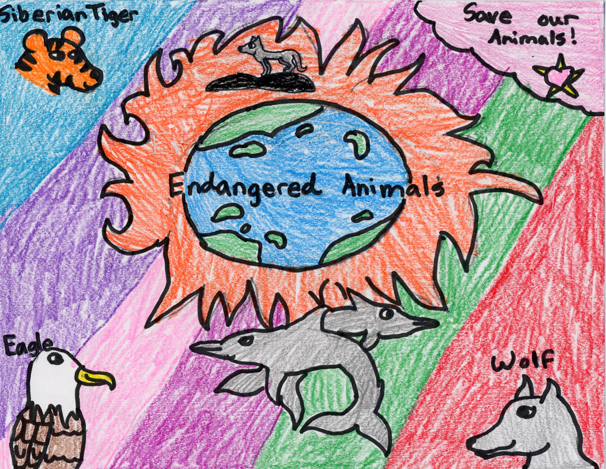 Winner of Great Falls Earth Day Poster Contest for the month of May