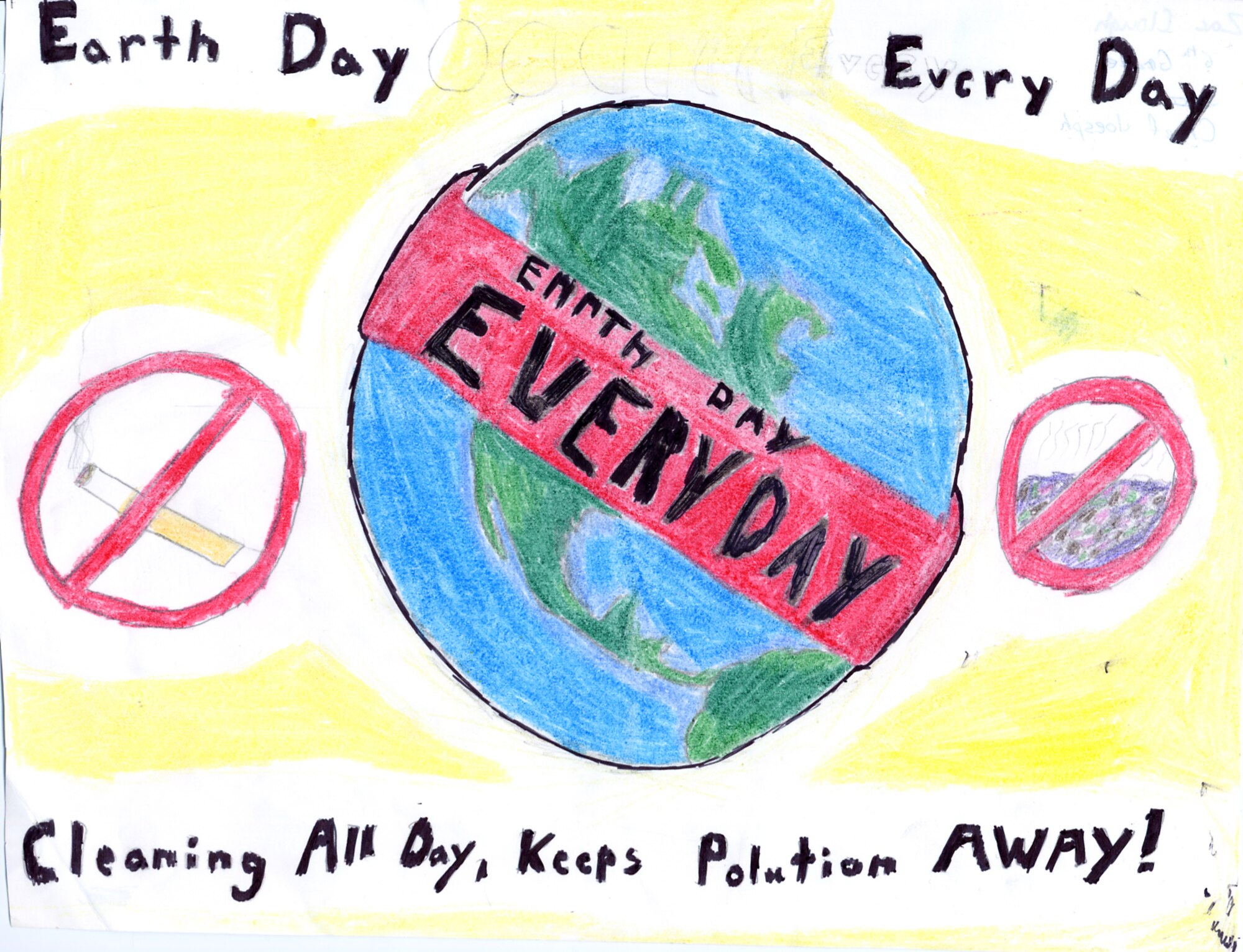 Winner of Great Falls Earth Day Poster Contest for the month of April