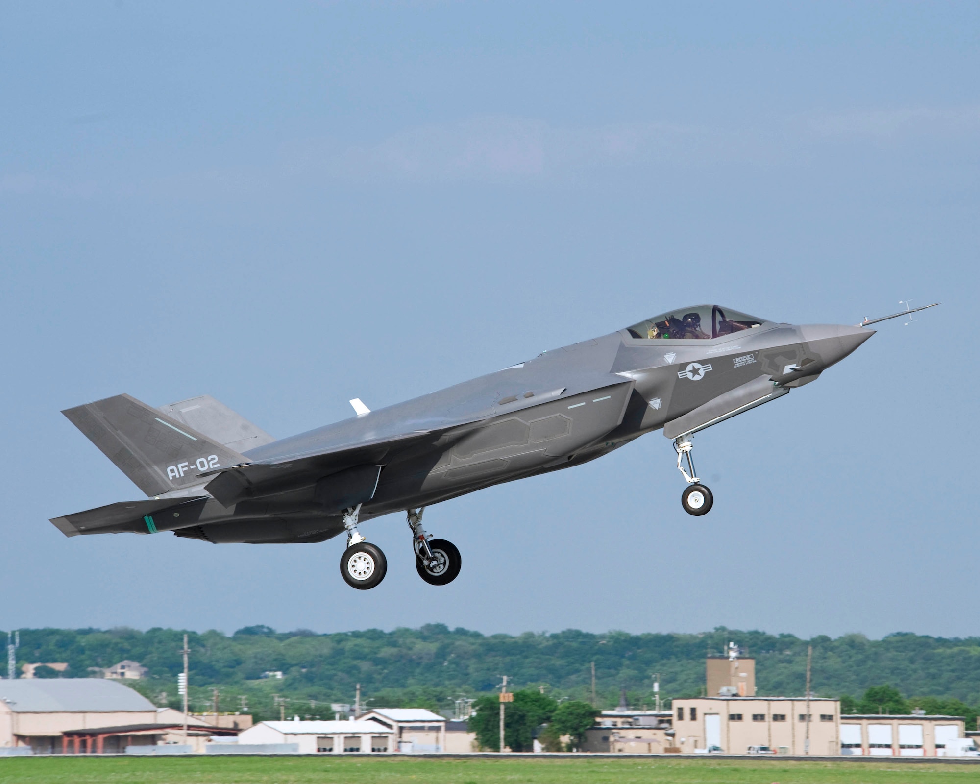 This Air Force version of the F-35 Lightning II completed a test flight April 20, 2010, from Naval Air Station Fort Worth Joint Reserve Base, Texas. The F-35 is the first aircraft to be developed to meet the needs of three services -- the Air Force, Navy and Marine Corps -- and U.S. allies, with variants being developed simultaneously by prime contractor Lockheed Martin. (Courtesy photo)