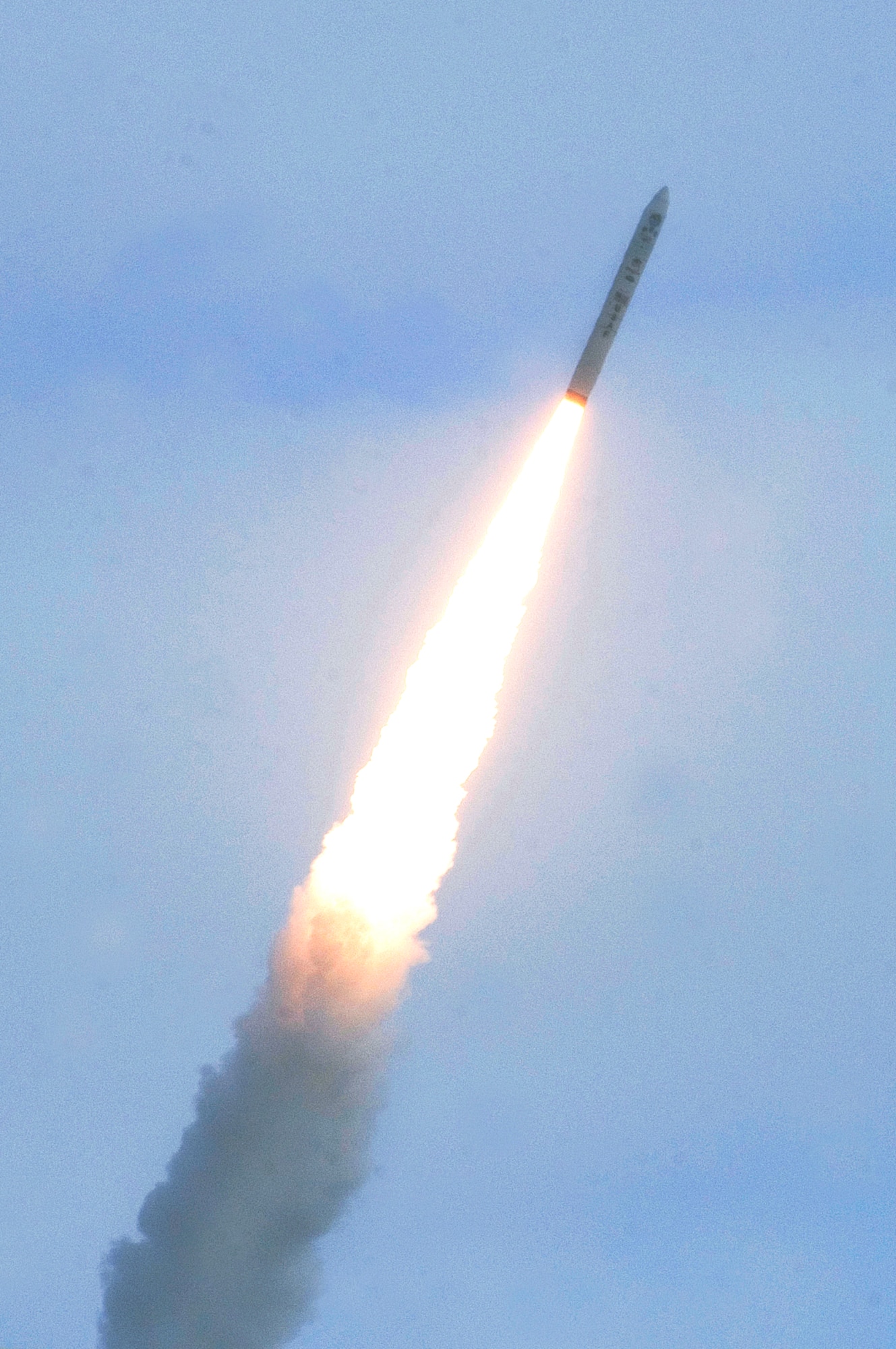Vandenberg Air Force Base officials launch the first Minotaur IV Lite launch vehicle at 4 p.m. April 22, 2010,at Vandenberg AFB, Calif. (U.S. Air Force photo/Airman 1st Class Andrew Lee)