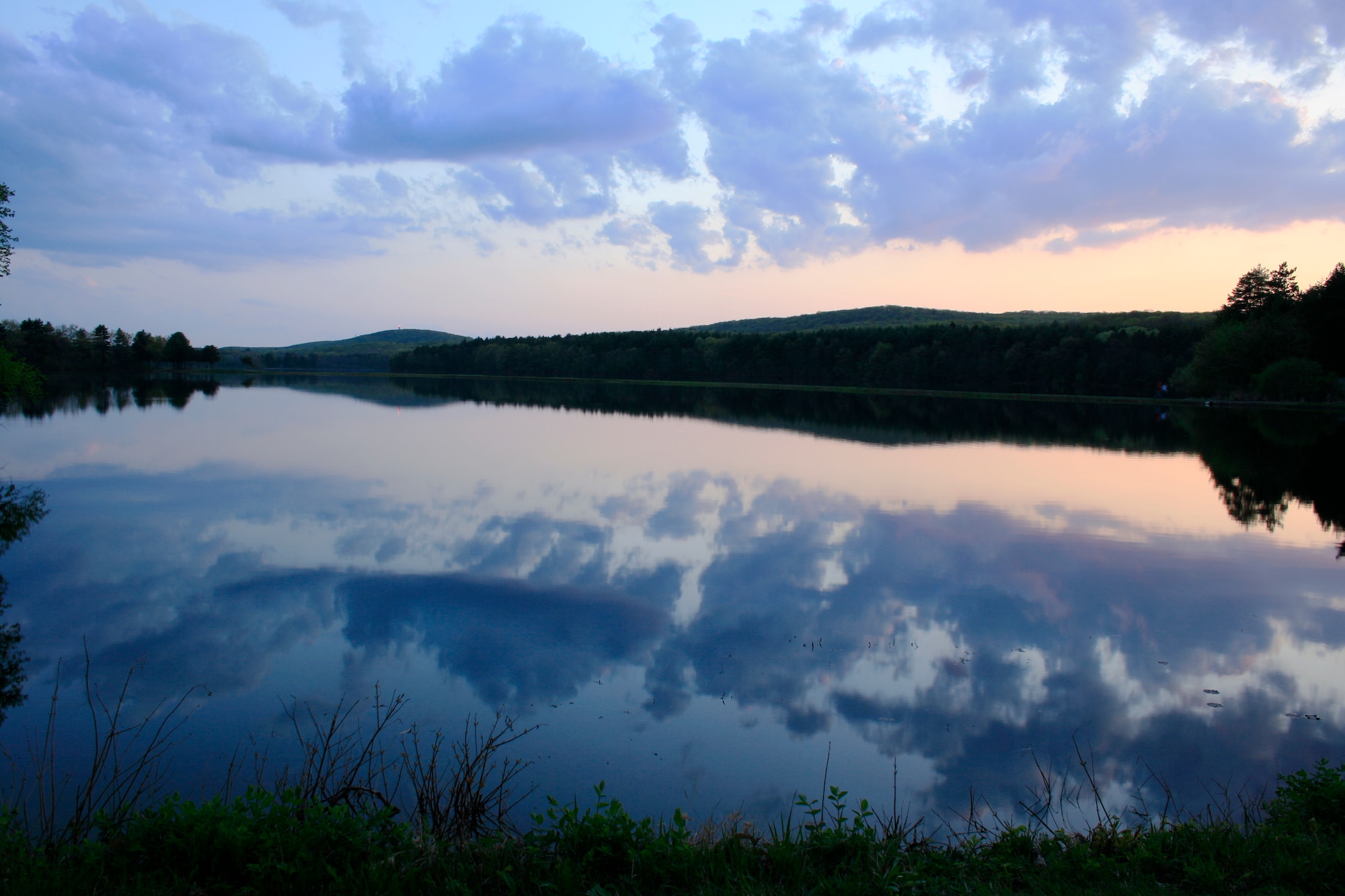 The Ashley Reservior in Holyoke, Mass. is home to the Empire One Running Club's weekly 5-K series.