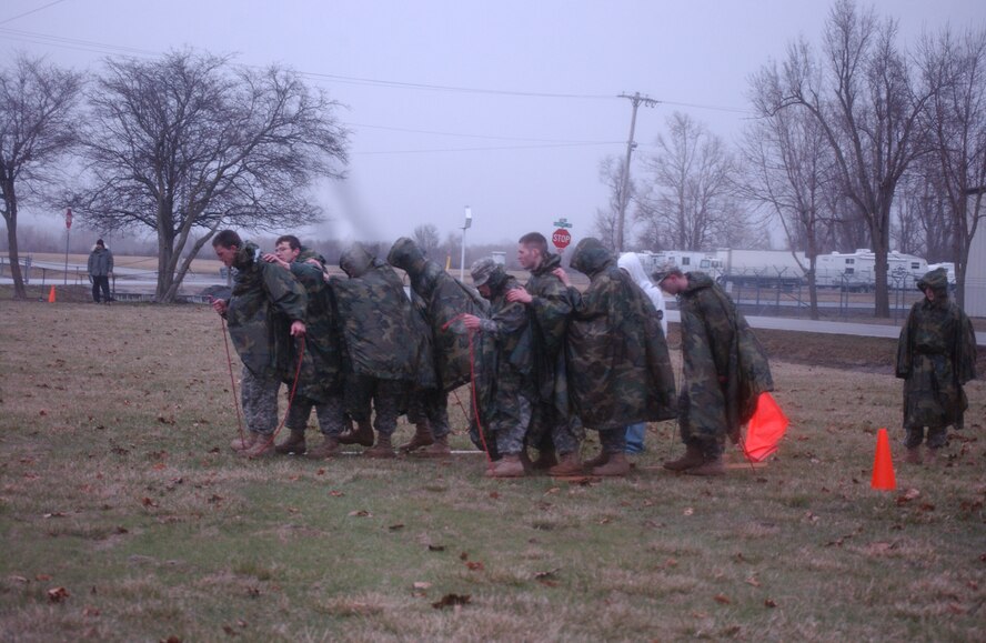 Students from the surrounding region compete in the Raider Challenge competition at the 139th Airlift Wing, St. Joseph Mo., March 30, 2010. 