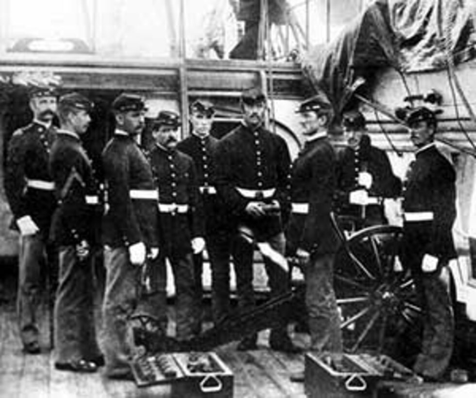 The United States Marine Corps Band, circa 1888.