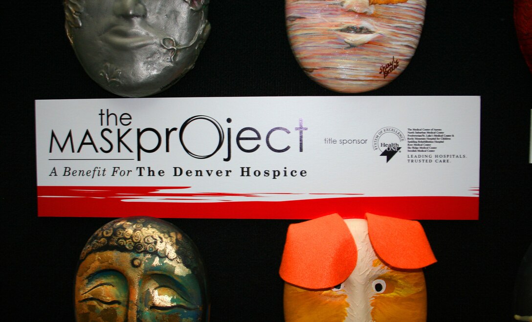 The Denver Hospice's seventh annual mask project wraps up its month-long display at Cherry Creek Shopping Center on April 30. The 500 masks on display are up for auction to raise money for the hospice.