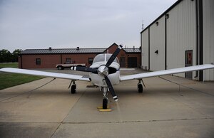LANGLEY AIR FORCE BASE, Va. – A Piper Aero trainer aircraft is displayed at the Langley Aero Club during the 2010 Open House April 24. The club operates four aircraft for commercial and personal flight training. (U.S. Air Force photo/Airman Rebecca Montez)