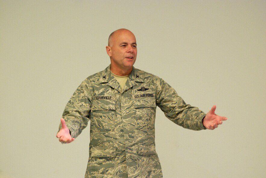 Chief Master Sergeants, including command chiefs and first sergeants, gather at Lackland Air Force Base, Texas to get a closer look at basic military training and everything involved.(U.S. Air Force photo/Airman 1st Class Brian McGloin)