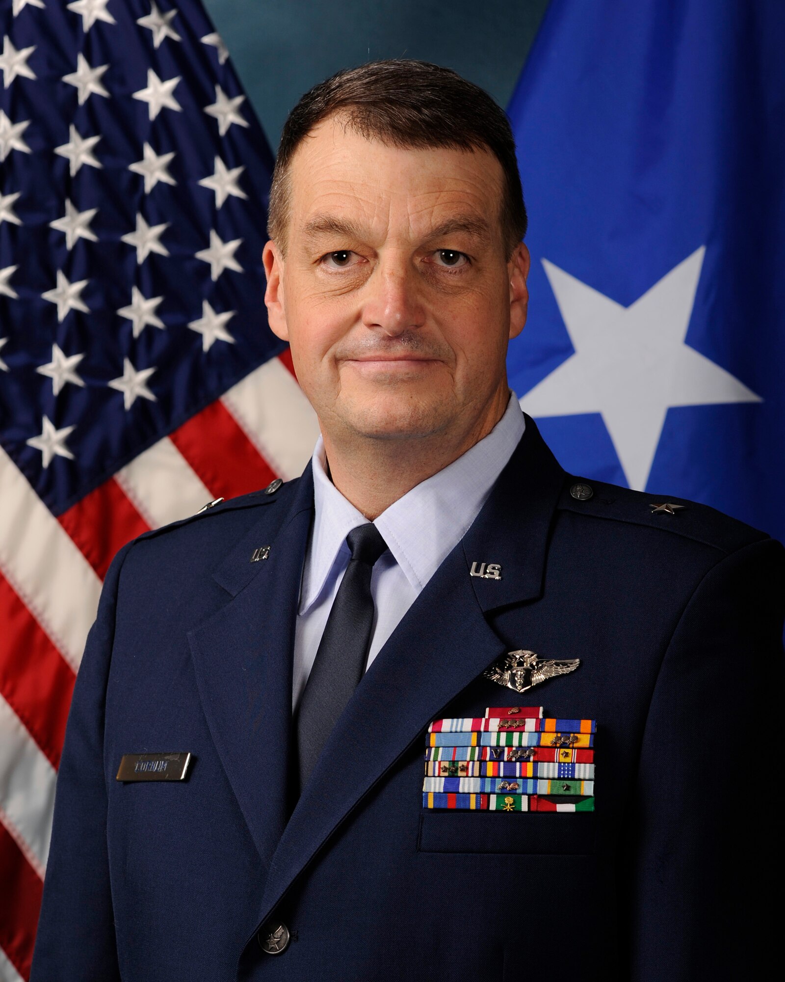 Brig. Gen. (Dr.) Kory Cornum assumes command of the 81st Medical Group during a change of command ceremony, 9 a.m. Friday in front of Keesler Medical Center.  (Courtesy photo)
