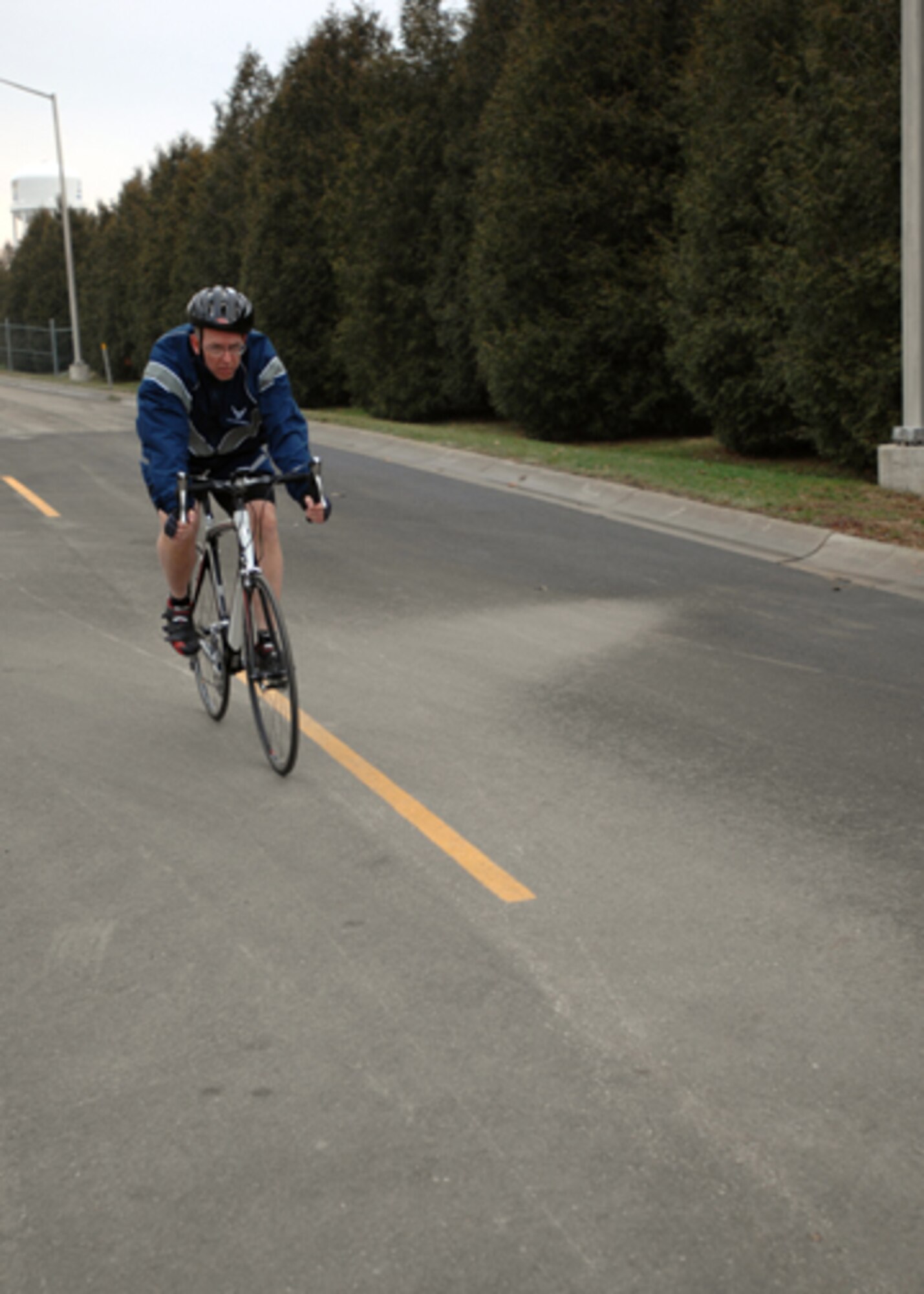 GRISSOM AIR RESERVE BASE, Ind. -- Over the last two years Tech. Sgt. Allen Walden, 434th Aircraft Maintenance Squadron guidance and control specialist, has biked 7,000 miles and this year his goal is to bike 5,000 miles. (U.S. Air Force photo/Senior Airman Carl Berry)