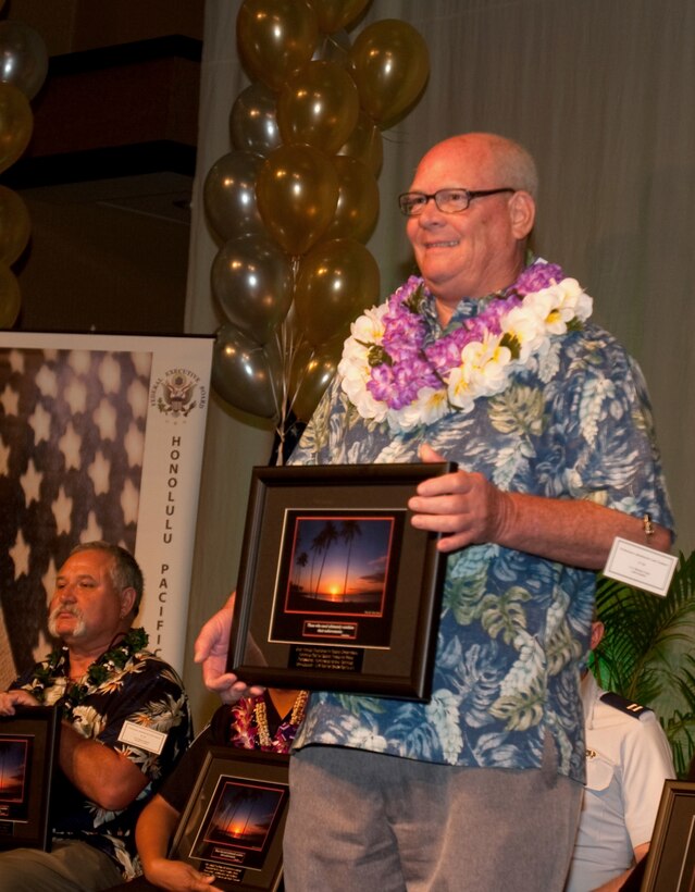 Officials with the Honolulu-Pacific Federal Executive Board recognized John H. Gaukler as the U.S. Marine Corps Forces, Pacific's Federal Employee of the Year for professionalism, administrative and technical skill April 29 at the Sheraton Waikiki Hotel, Hawaii, during the 54th Annual Excellence in Federal Government Awards ceremony. The annual event is intended to highlight the accomplishments of federal employees who perform above and beyond to accomplish their assigned mission. Gaukler is MarForPac's assistant reserve liaison officer.