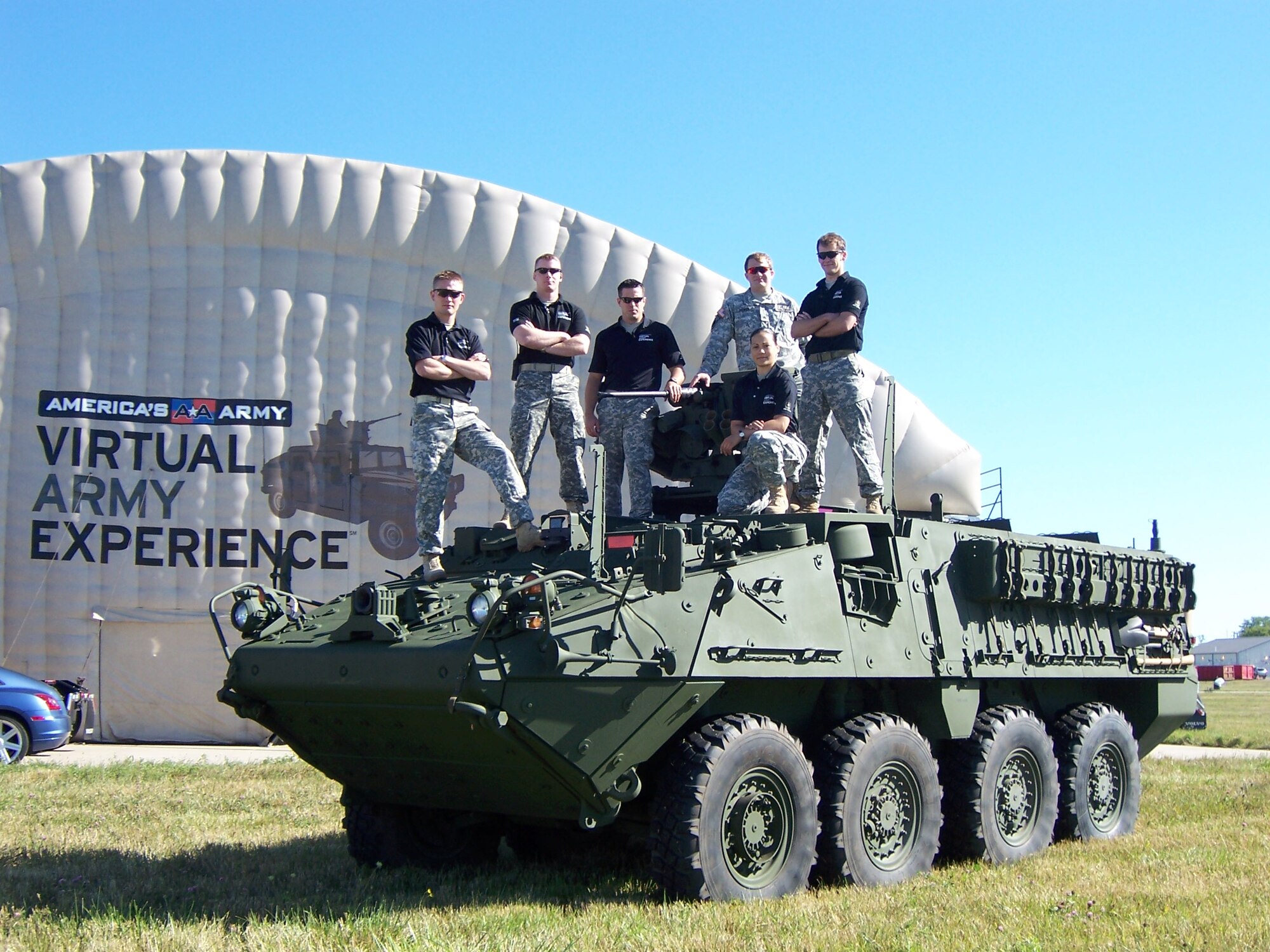 The Virtual Army Experience provides participants with clear insight into today’s high-tech Army and immerses them in the operational roles of Soldiers. During the 25-minute experience, participants receive a comprehensive mission briefing to prepare them for entering the virtual mission simulator. Participants then fall-in on HMMWV simulators, modeled on the actual vehicles employed by Army Special Forces. Other participants load a UH-60 Black Hawk helicopter, where they employ light arms and provide air coverage support against enemy forces rendered by the America’s Army game.