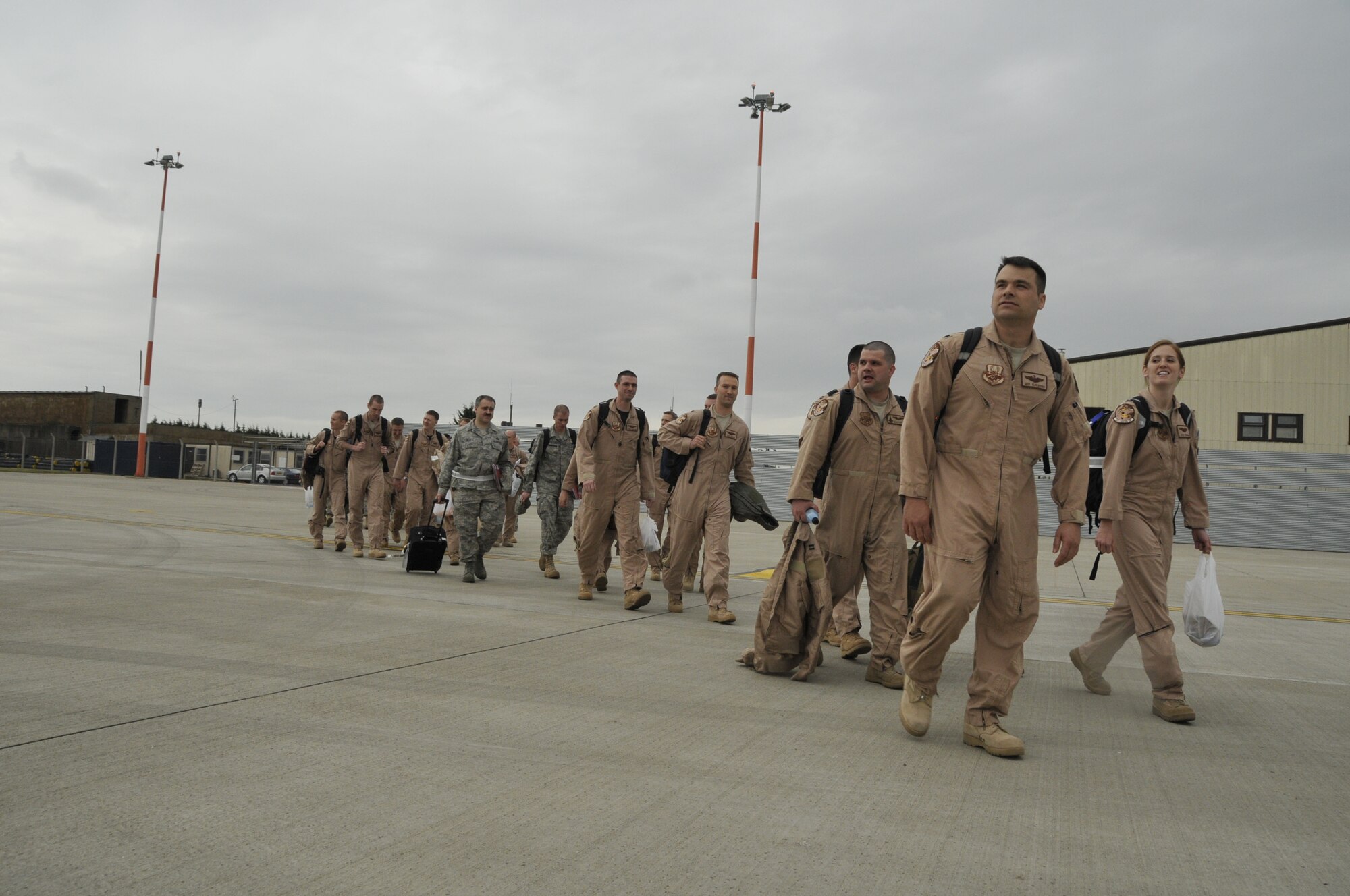 Lt. Col. Jeffrey Alexander, 48th Fighter director of staff, is one of more than 400 Liberty Warriors deploying to  Bagram Air Base, Afghanistan, in support of Operation Enduring Freedom. (U.S. Air Force photo Airman 1st Class Eboni Knox) 