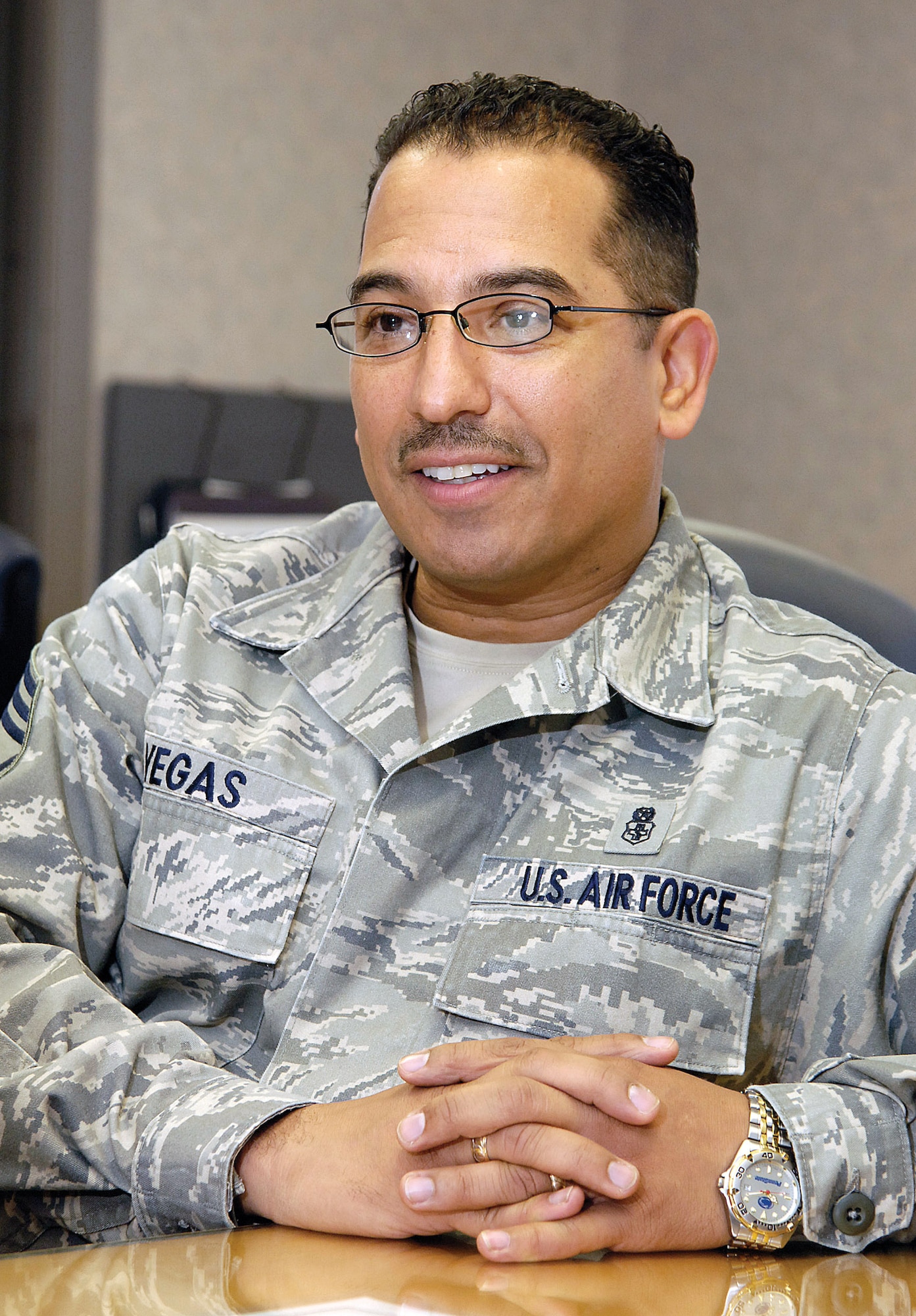 72nd Air Base Wing Command Chief Master Sgt. Kevin Vegas