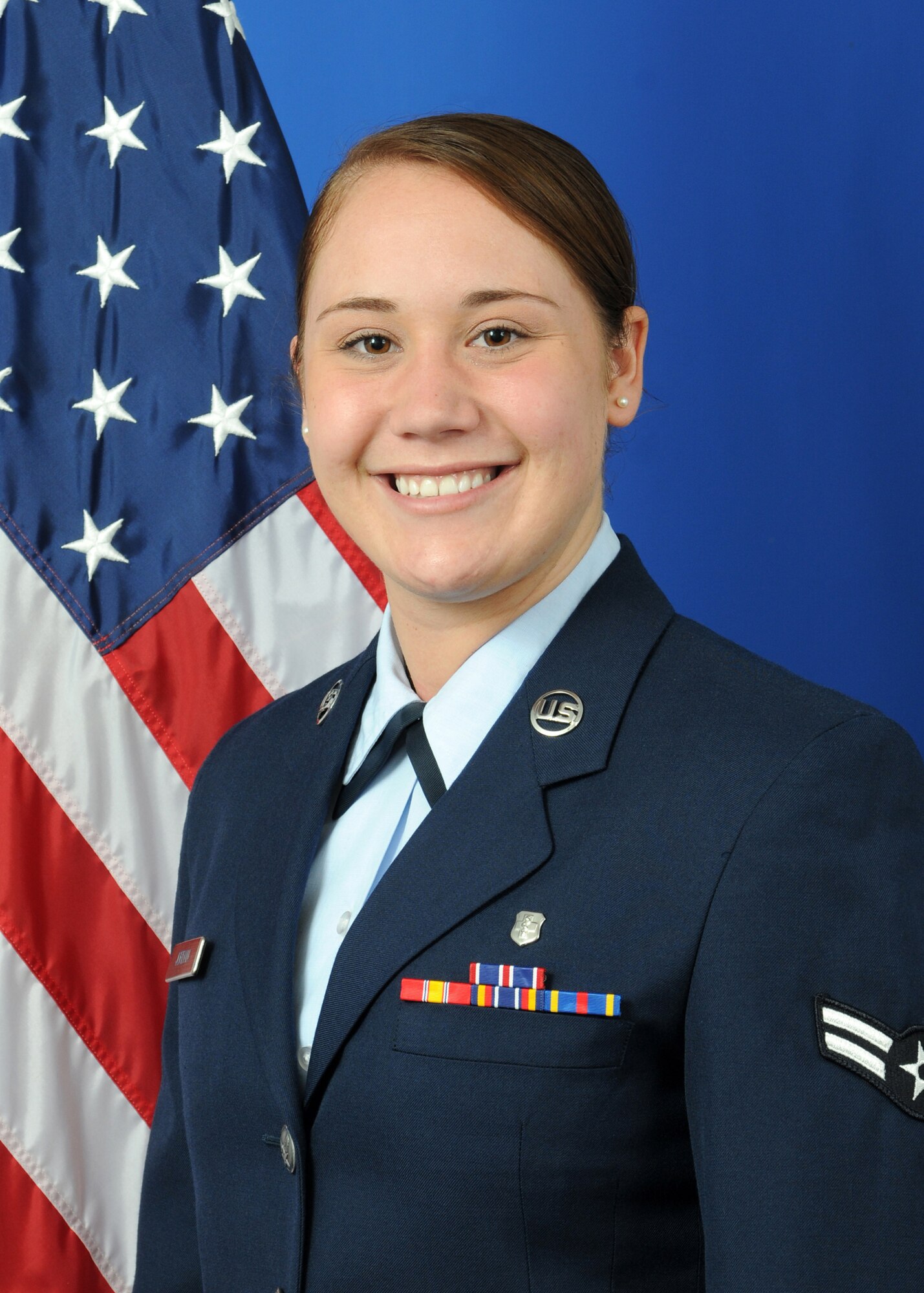 Airman 1st Class Ashley Jordan, 81st Aerospace Medicine Squadron, was presented the Airman award for January-March, during the 81st Training Wing quarterly awards luncheon  Feb. 22 at the Dragon’s Lair.  (Courtesy photo)
