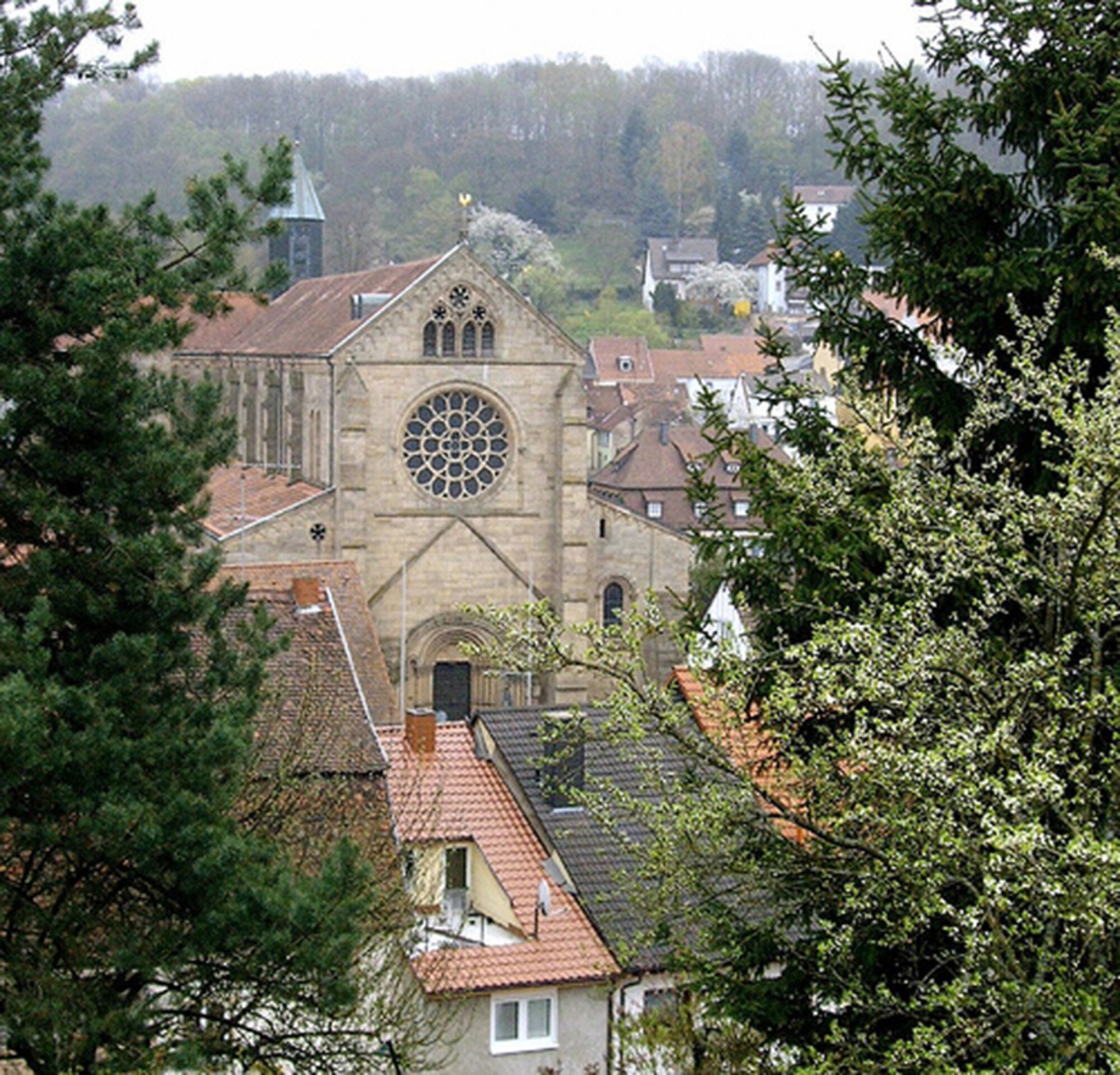 Numerous children's activities during Otterberg's May carnival and  
children's fest take place in front of Abbey Church. (Courtesy photo)