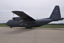 YOUNGSTOWN AIR RESERVE STATION, Ohio -- Aircraft and crews from the Air Force Reserve's 910th Airlift Wing departed here, April 29, to travel to a staging area in the Gulf coast region in anticipation of supporting emergency oil spill clean-up efforts in the Gulf of Mexico. ?We are posturing to be ready to provide support to the ongoing emergency efforts if called upon,? said Col Craig Peters, 910th Operations Group Commander. The 910th Airlift Wing has the Department of Defense?s only large area, fixed wing, aerial spray mission.  The aerial spray capability is designed for larvicide and insect eradication, to provide vegetation control at bombing ranges and to disperse oil slicks. U.S. Air Force photo by Master Sgt. Bob Barko Jr.
