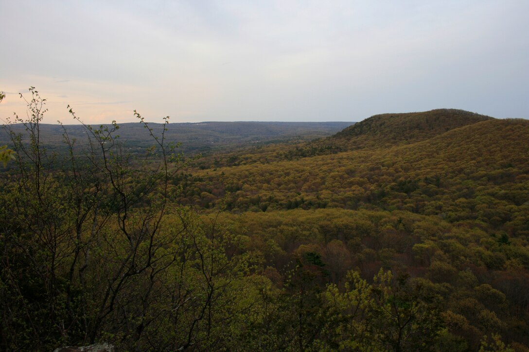 A trek in the Mount Holyoke Range in Western Massachusetts offers beautiful vistas and hidden gems along the way.  Rattlesnake Knob offers views to the East of Long Mountain.