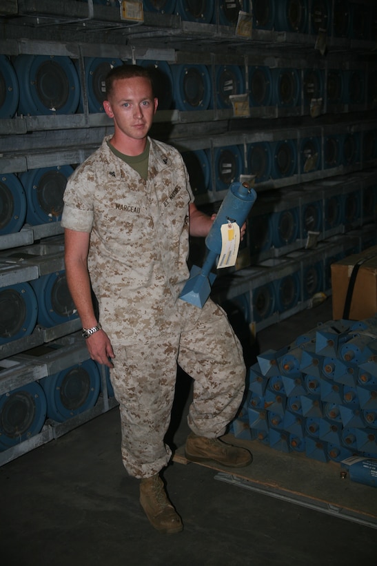 Cpl. Pete O. Marceau is an ordnance systems technician with Headquarters and Headquarters Squadron.