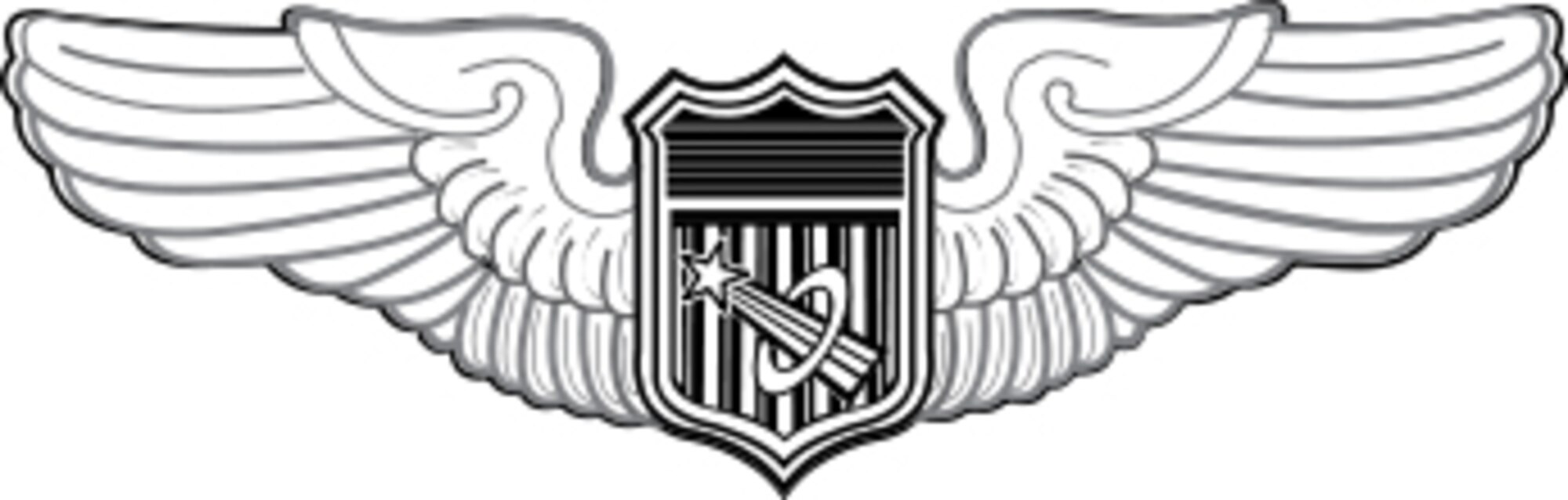 The Astronaut Badge of the United States Air Force, awarded to military pilots who have completed training and performed a successful spaceflight.  The Air Force issues its astronaut badge in three degrees: Basic, Senior, and Command. (Courtesy photo)