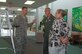 LANGLEY AIR FORCE BASE, Va.—Colonel Eric B. Stone, 633d Medical Group commander, discusses recent and planned hospital renovations with 9th Air Force commander Maj. Gen. William L. Holland and his wife July 30.  Gen. and Mrs. Holland toured the hospital during a three-day visit to Joint Base Langley-Eustis .  (U.S. Air Force Photo/Master Sgt. Anna Hayman)