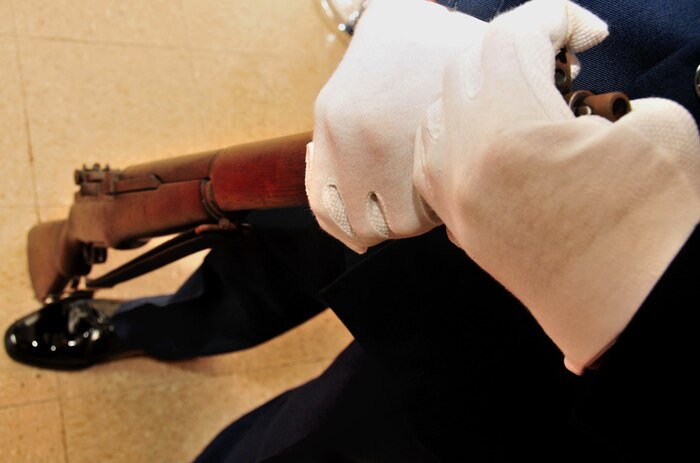 Senior Airman Arthur Eschenburg from the 437th Maintenance Squadron was recently selected to join the Air Force Honor Guard team at Bolling Air Force Base, D.C. ?It?ll be hard, but it?s worth it,? he said. ?They are everything the Air Force represents - the epitome of the Air Force.?