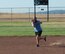 Staff Sgt. Marcus Daniels, 9th Intelligence Squadron, catches a line drive Aug. 2 during at intramural game against the 9th Security Forces Squadron. Sergeant Daniels and the 9th IS defeated SFS by a score of 17-9. (Photo by Senior Airman Chuck Broadway)