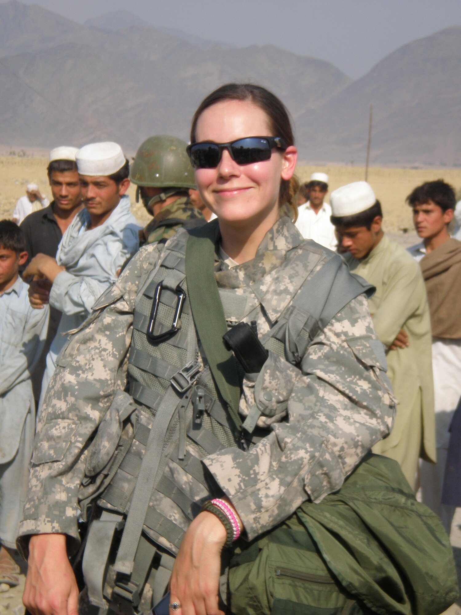 Staff Sgt. Sarah Hodgkin, locally assigned to Kirtland’s 377th Aerospace Medicine Squadron, nearing completion of her deployment in Afghanistan embedded with the U.S. Army’s 2nd Brigade of the 201st Corp. Courtesy photo