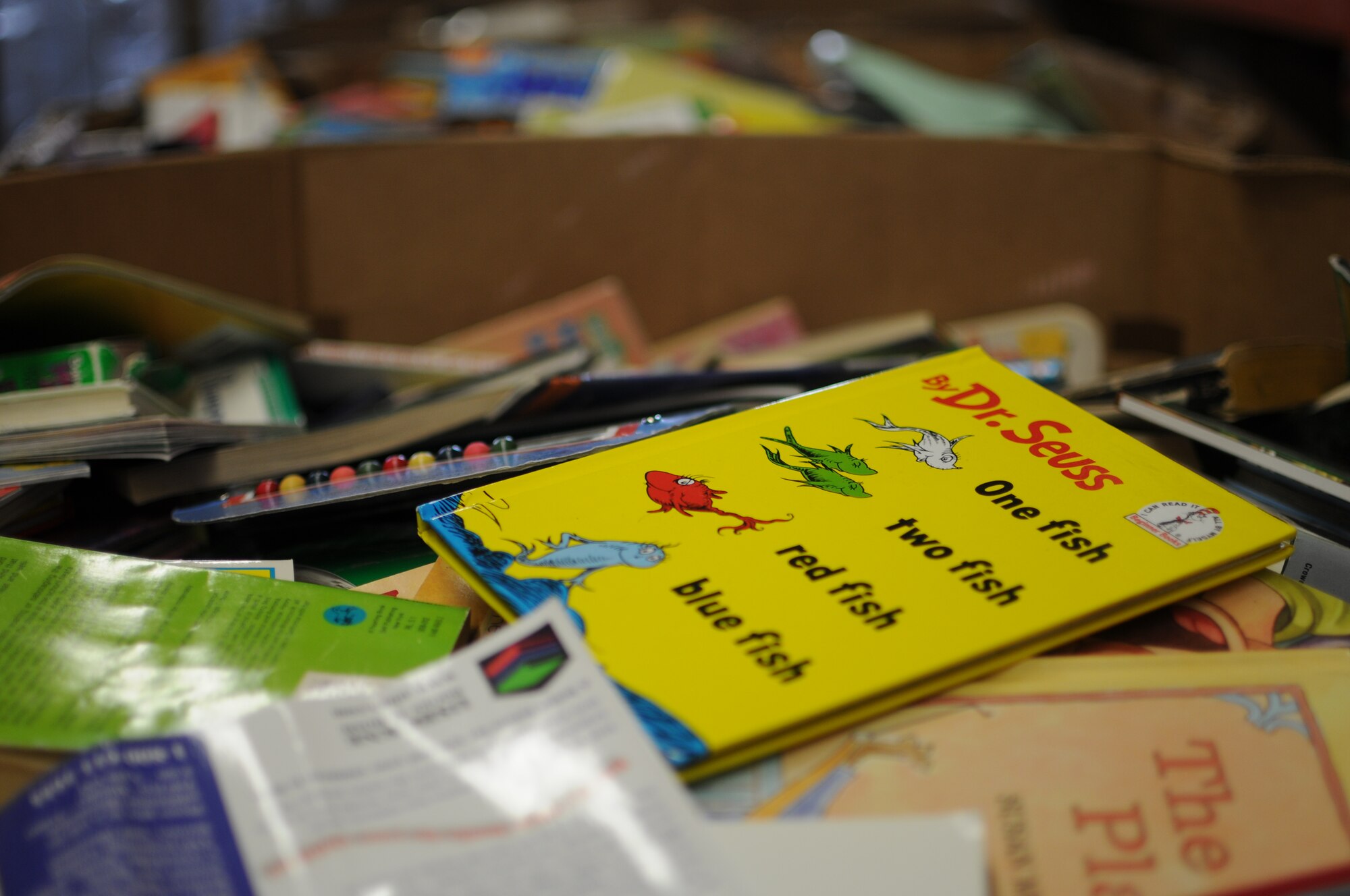 Charlotte, NC. -- A crate sits full of donated school supplies in the warehouse of Classroom Central, a non-profit organization created to to provide free supplies to the children of the Charlotte-Mecklenburg School system. The NC National Guard Counter Drug Task Force is directly helping the with the non-profit and several businesses in the Charlotte area by participating in School Tools, a campaign to collect school supplies for needy children.  Photo by Tech. Sgt. Brian E. Christiansen.