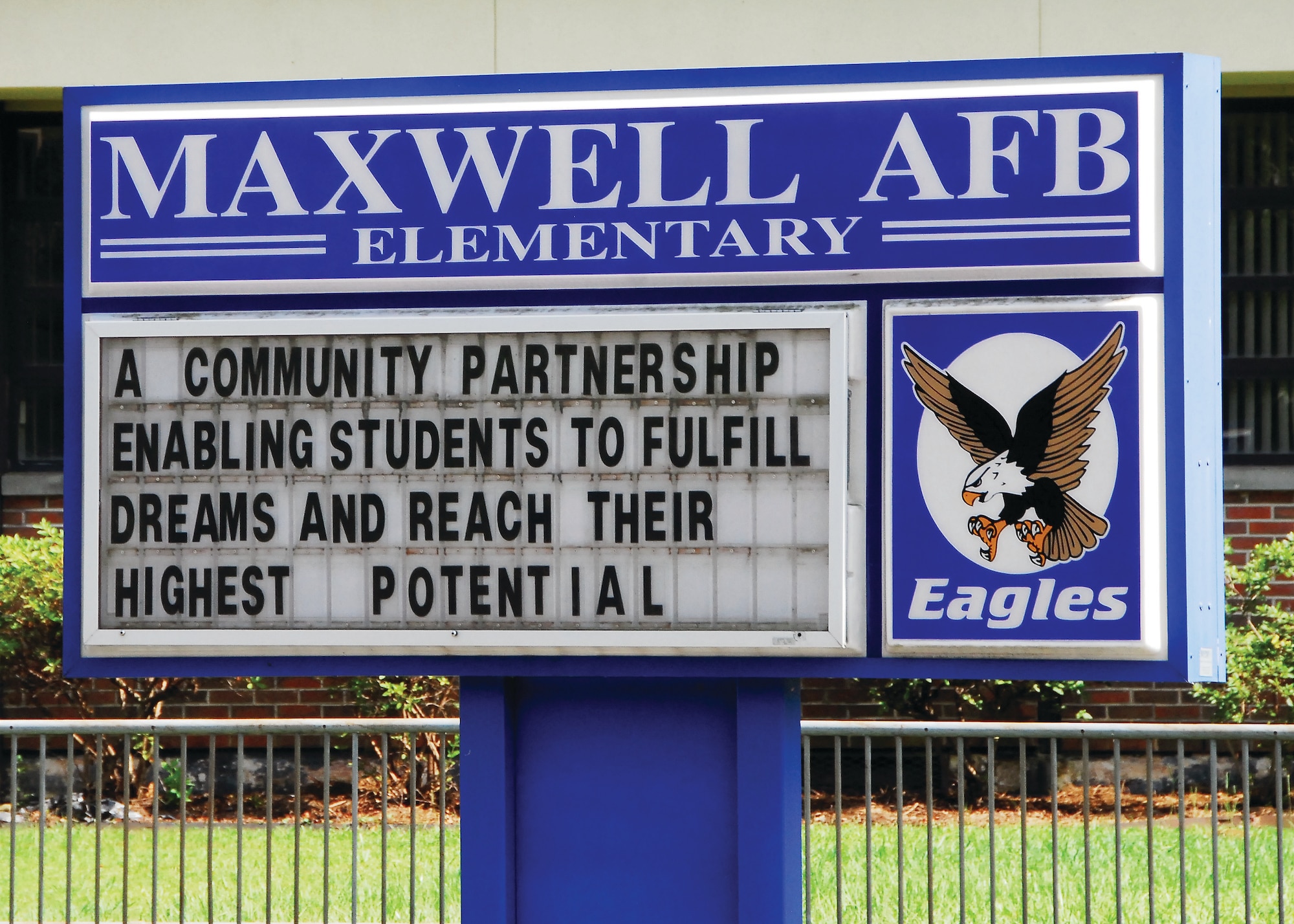 Maxwell Air Force Base Elementary School is gearing up to begin a new academic school year on base. (U.S. Air Force photo/Kimberly L. Wright)